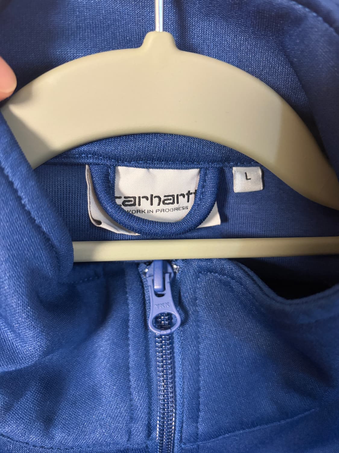 칼하트 wip 블루 트랙탑 L 상품이미지3