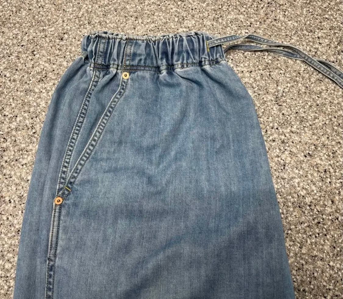 니들스 와이드 팬츠 연청(데님) 남녀공용 상품이미지2