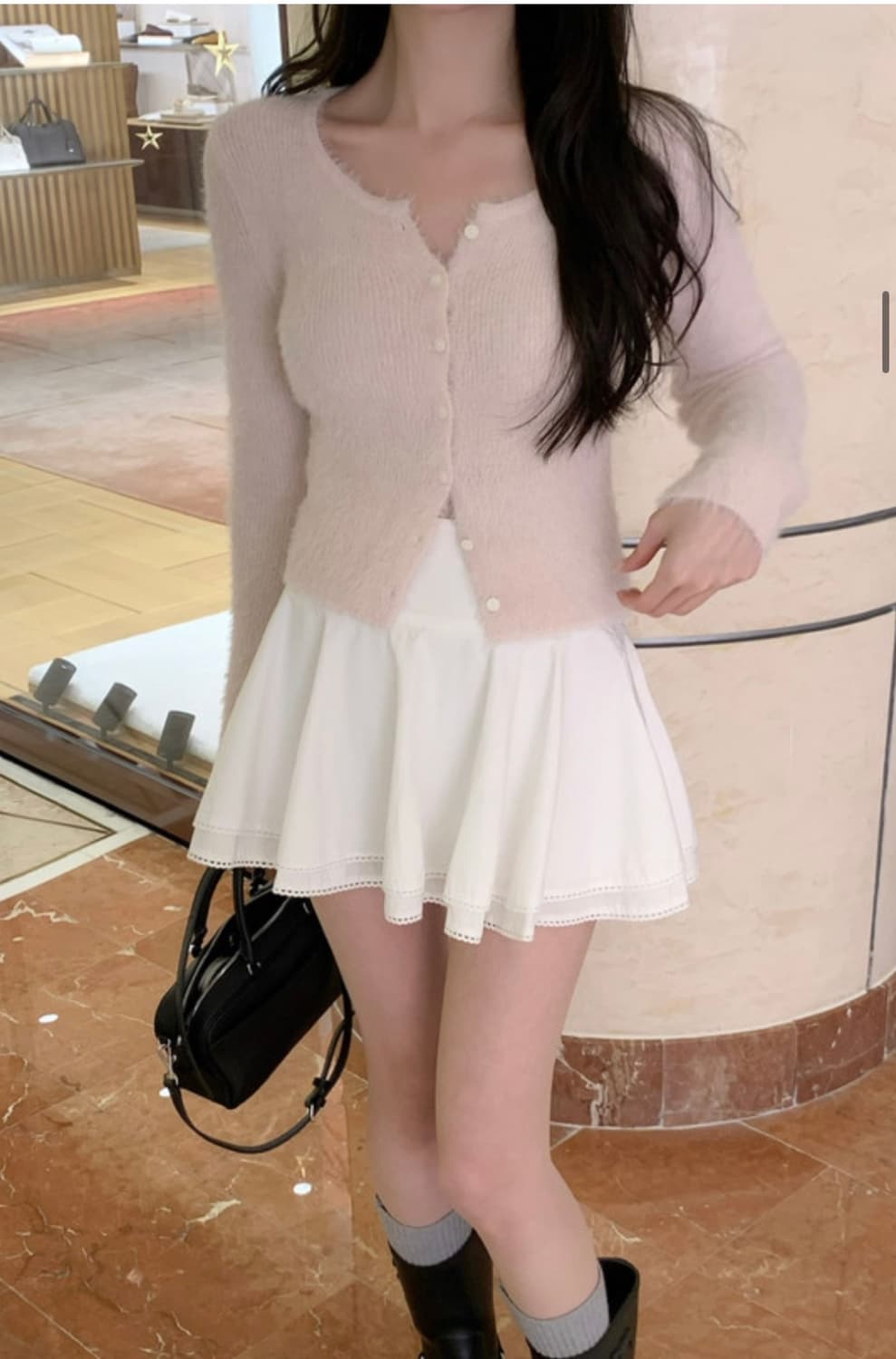 르브아 미미 스커트 화이트 상품이미지2