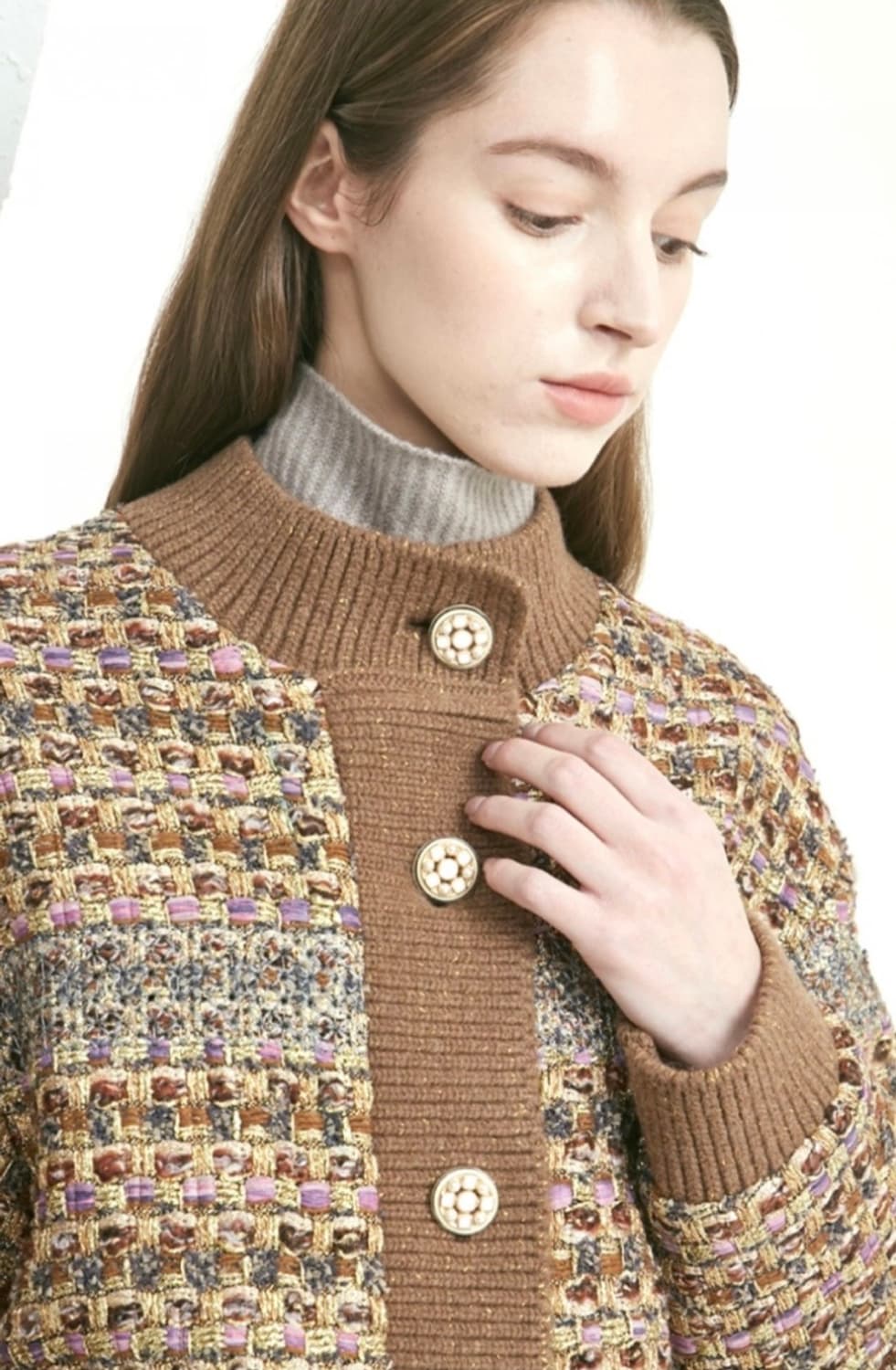 타임 트위드자켓 한섬 타임자켓 타임트위드자켓 상품이미지1