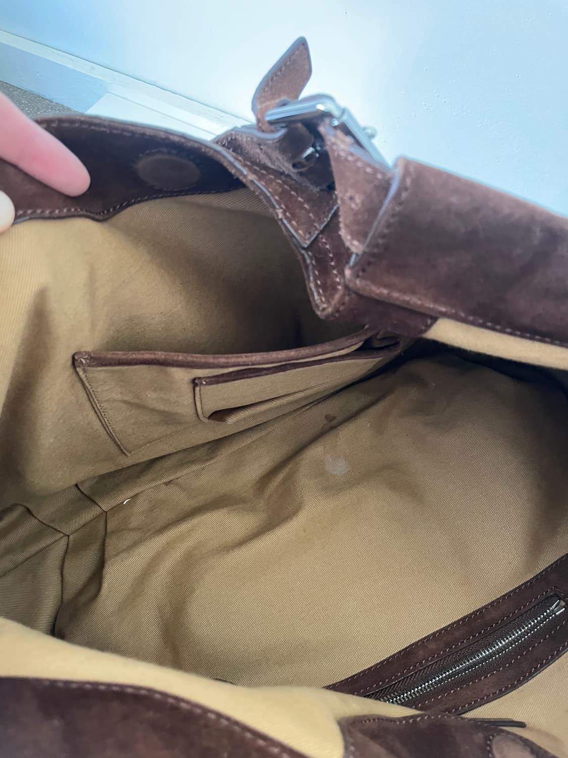 Ralph Lauren Brown Suede Hobo Tote Bag 상품이미지9