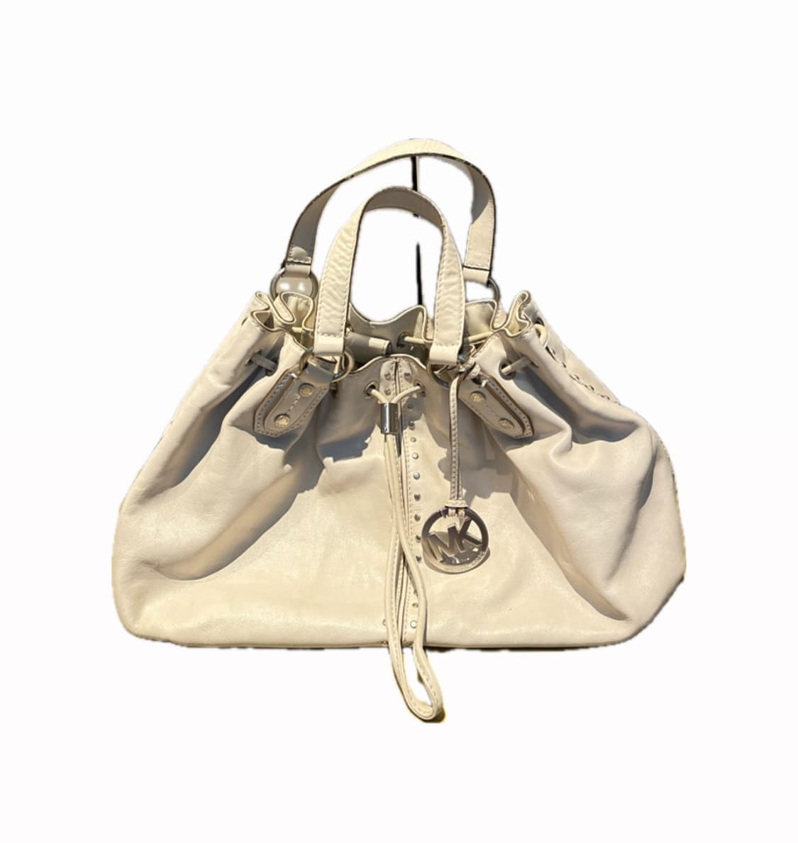 마이클 코어스(Michael Kors) 화이트 레더 토트백 상품이미지1