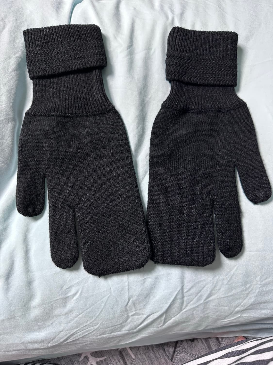 메종 마르지엘라 타비 울 니트 장갑 블랙 상품이미지4