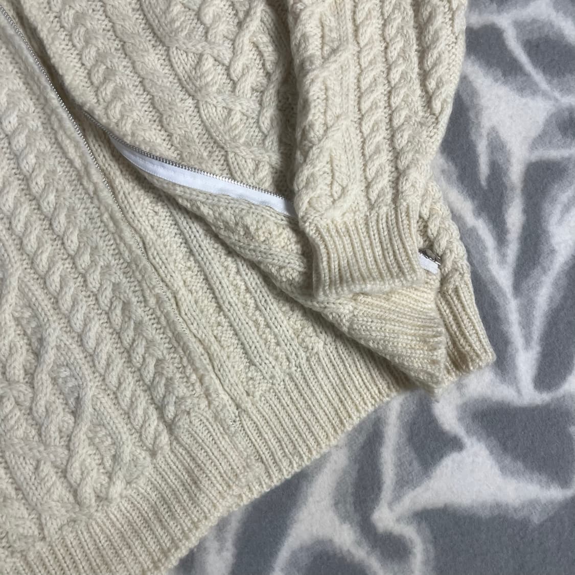 [JPN] 아란 케이블 니트 후디 가디건 상품이미지3