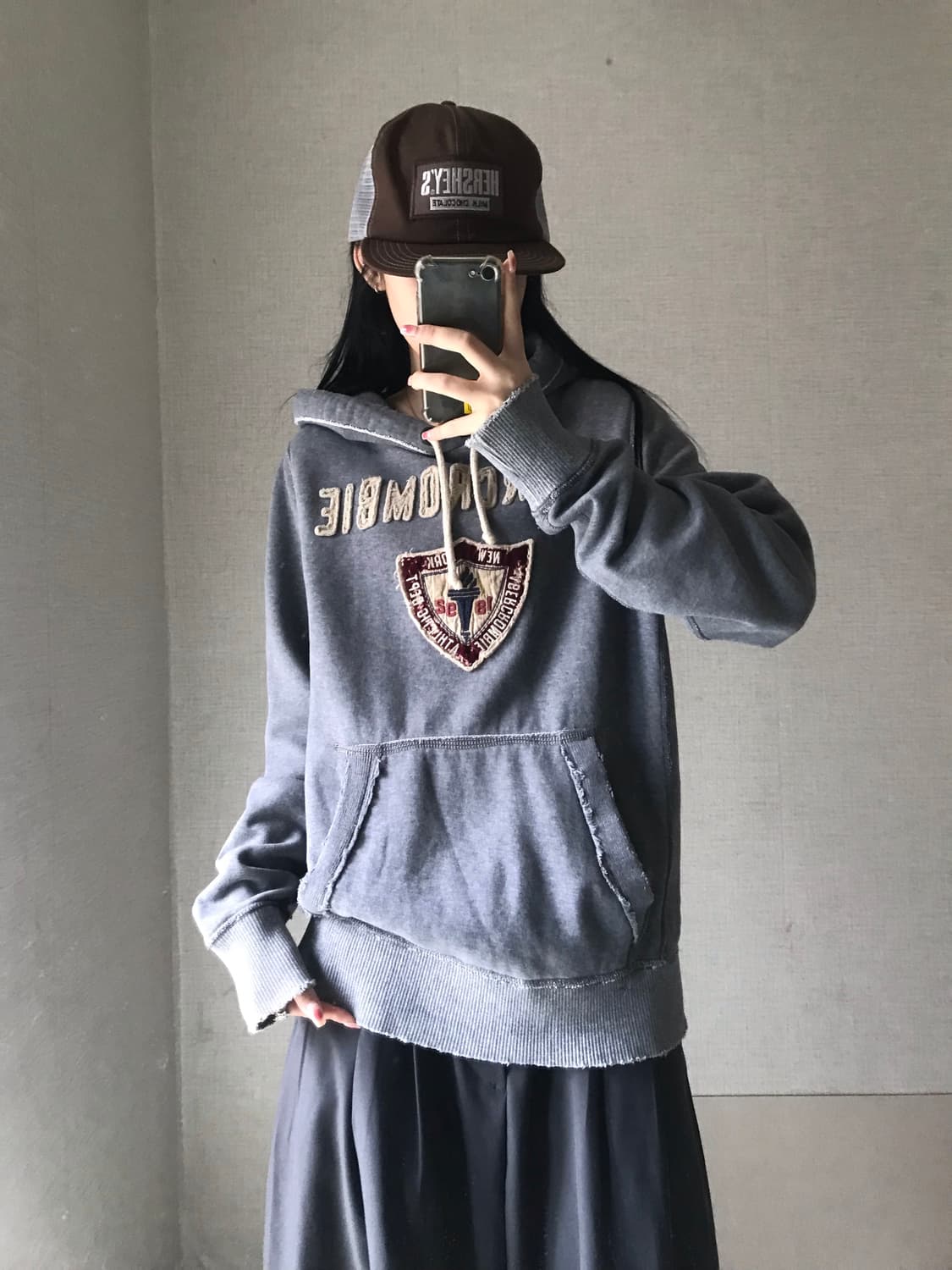 아베크롬비 그레이 후드티 상품이미지2