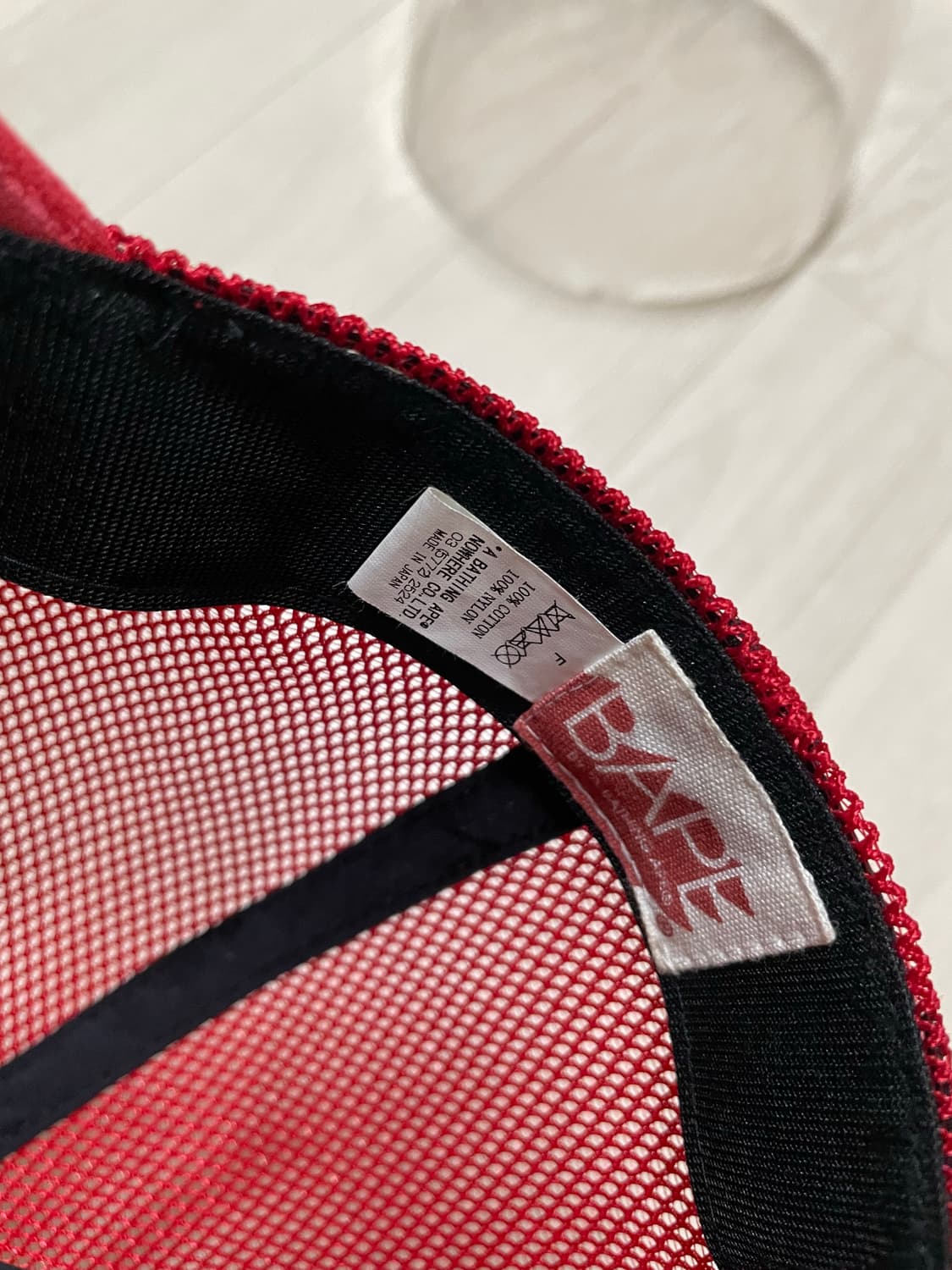 올드 베이프 nyc로고 캔버스 메쉬 캡 상품이미지2