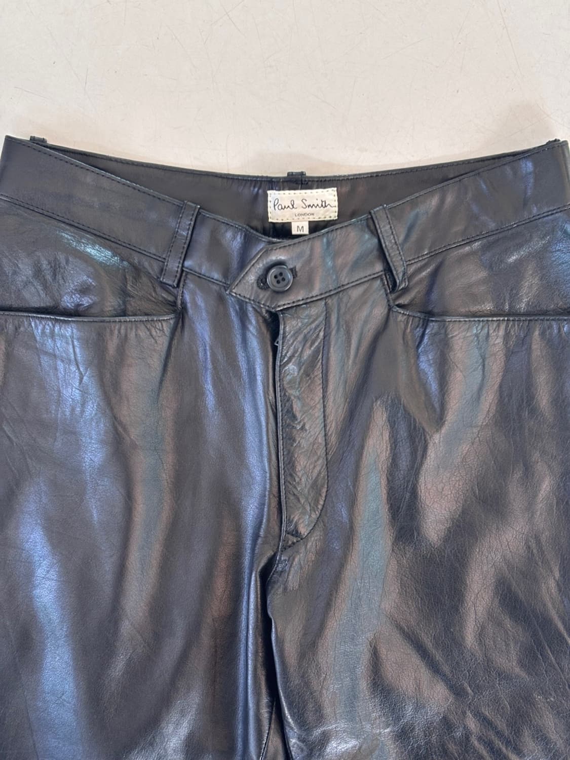 Vintage Paul Smith Leather Pants 상품이미지4