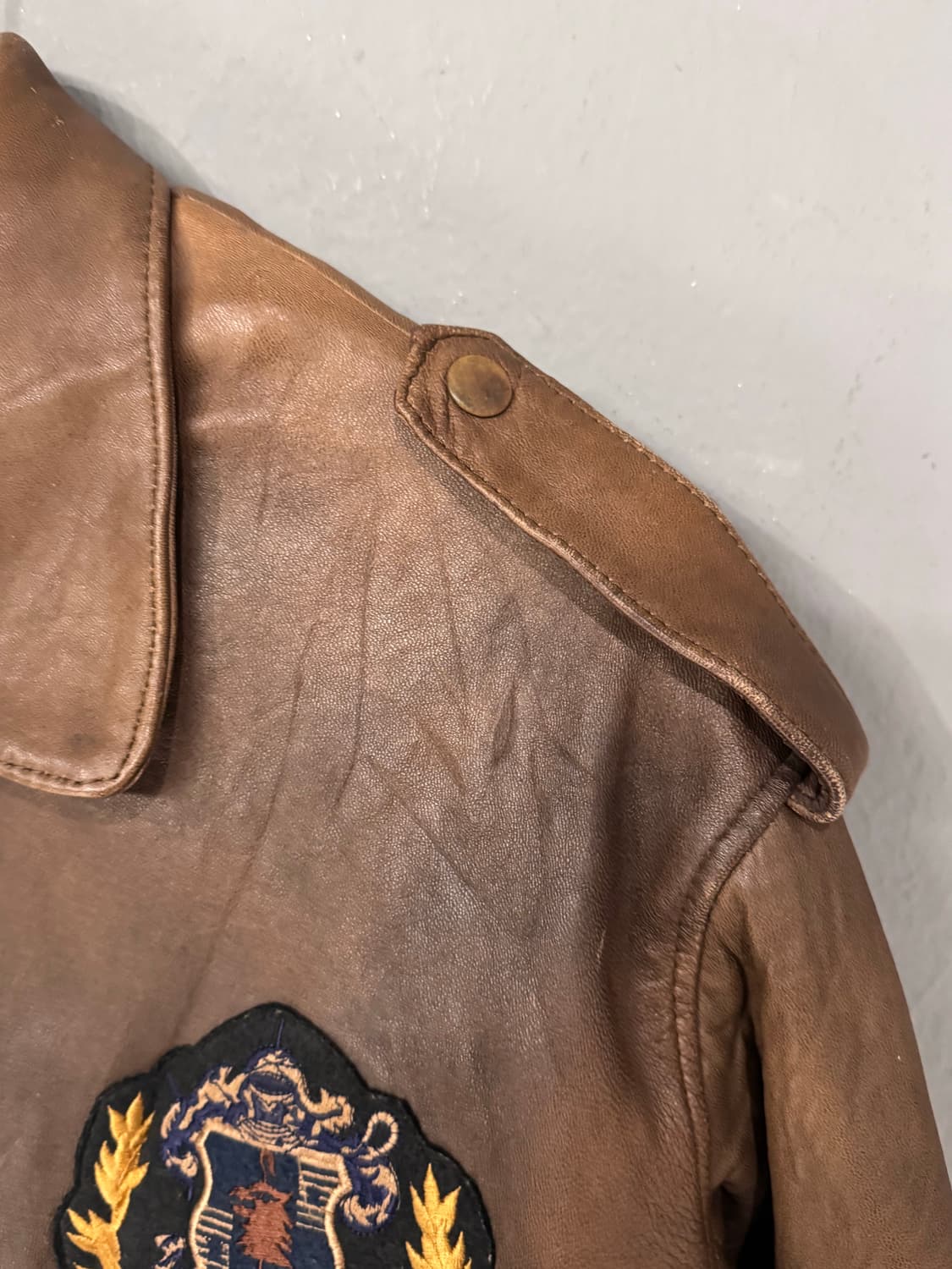 USAF 타입 A-2 양가죽 봄버 레더자켓  상품이미지6