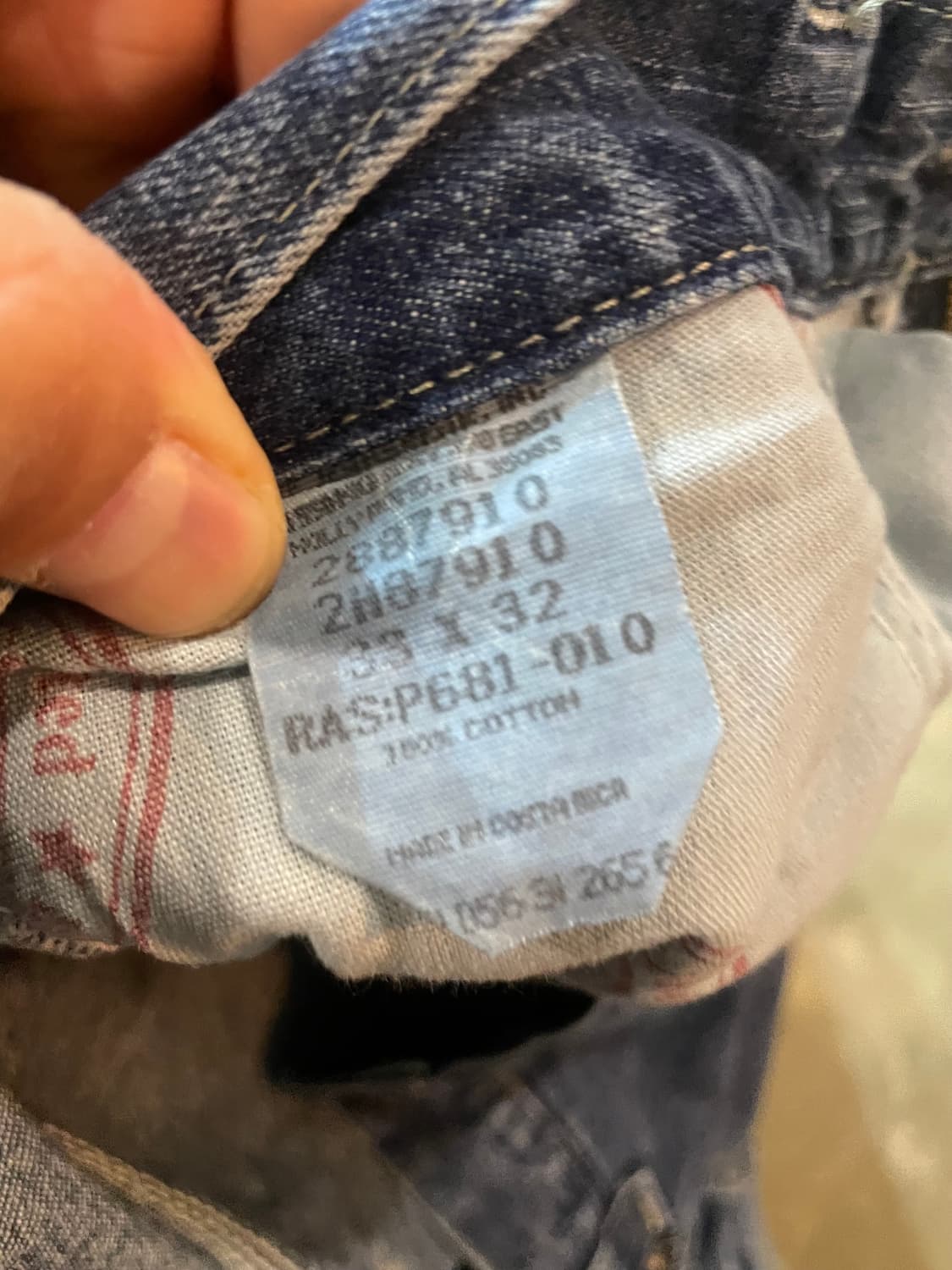 90~00s 빈티지 Lee Dungarees 카펜터 데님 33x32 상품이미지7