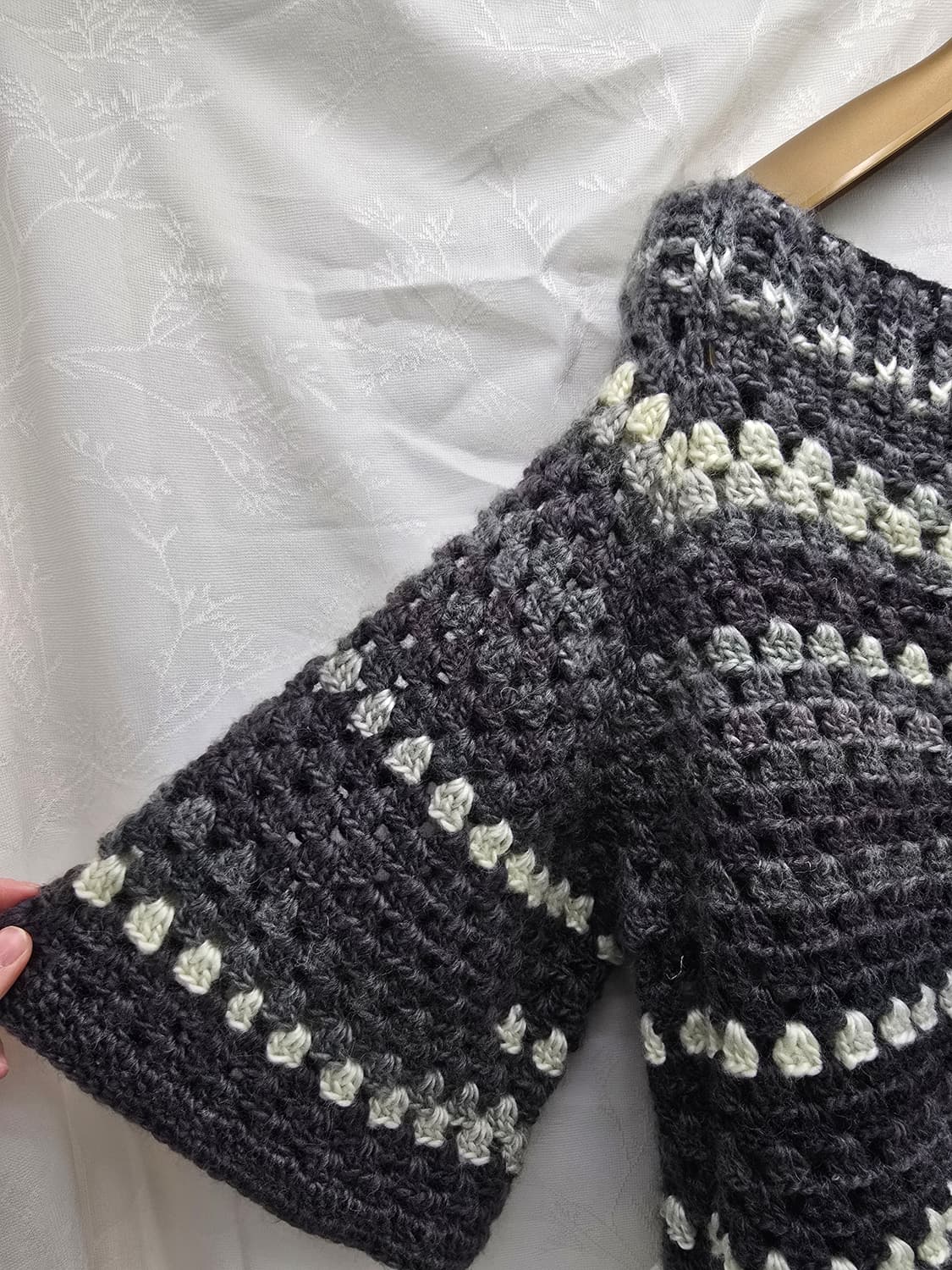 핸드메이드 크로셰 뜨개 반팔 상의 상품이미지3