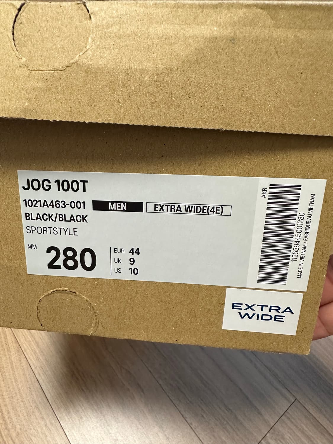 아식스 조그 100 T 블랙 - 4E 엑스트라 와이드 280 상품이미지9