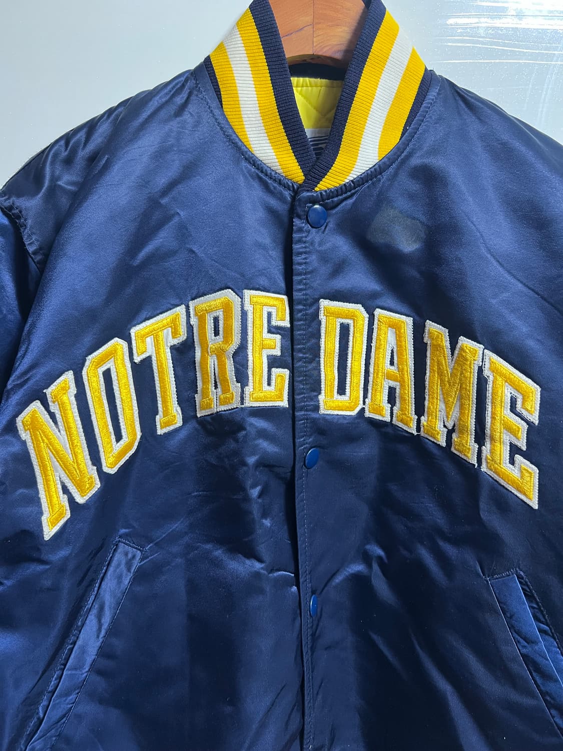 빈티지 스타터 노트르담 바시티 자켓 상품이미지4