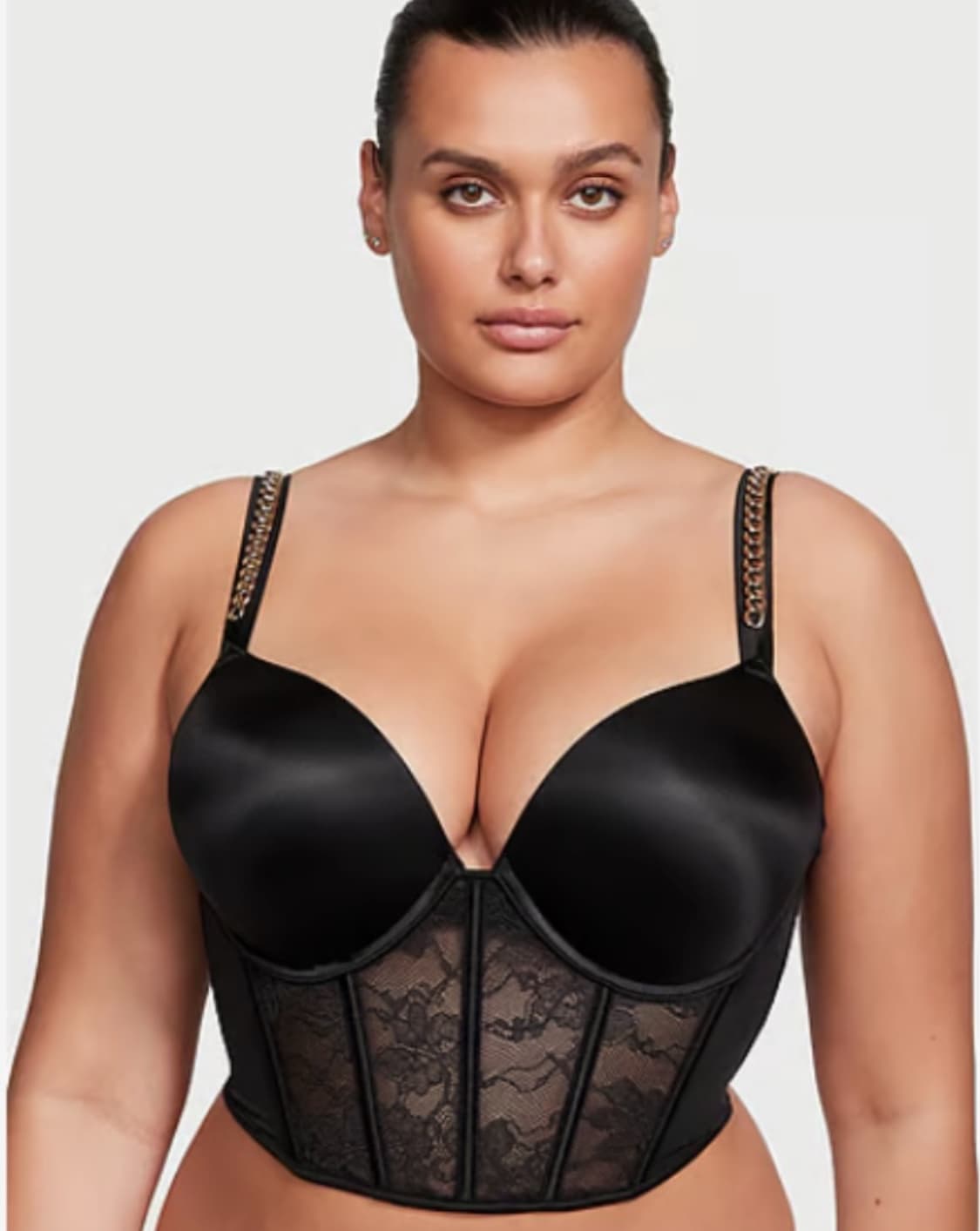 victoria’s secret 밤쉘 체인 스트랩 코르셋 탑 32a 상품이미지1
