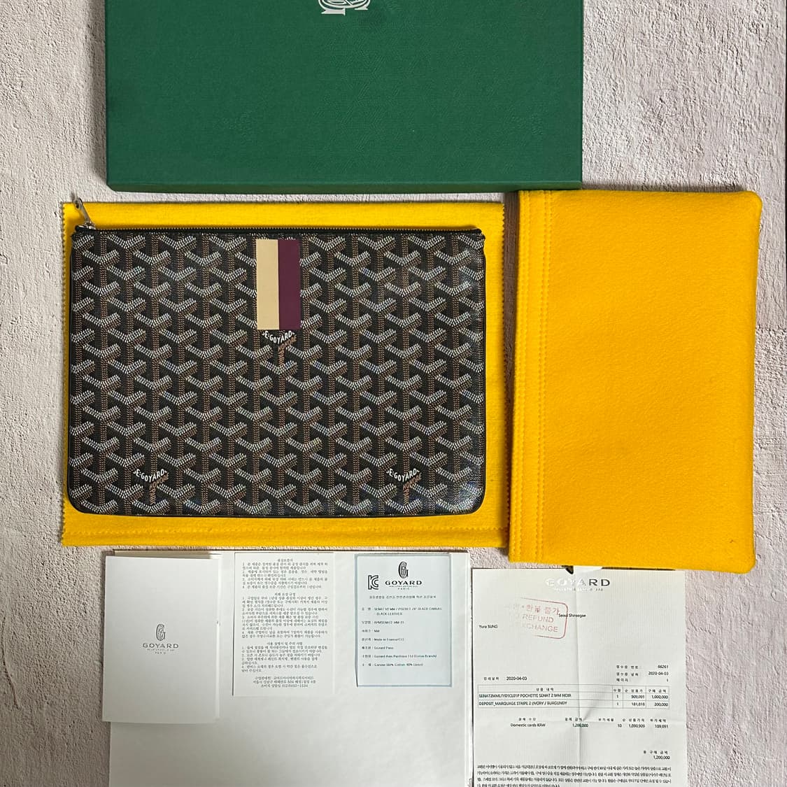 [MM] 고야드 마카쥬 세나 클러치 블랙 상품이미지10