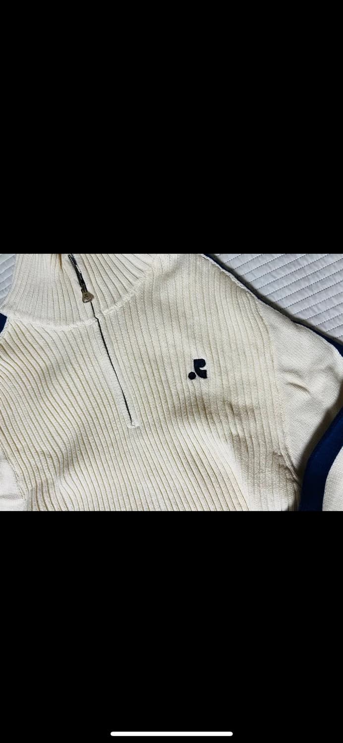 레스트앤레크레이션 RR 하프 집업 크롭 니트 아이보리 상품이미지2