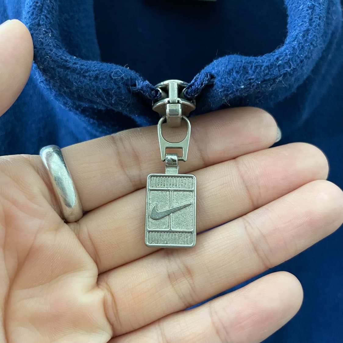 나이키 블루 테니스로고 후리스 상품이미지5