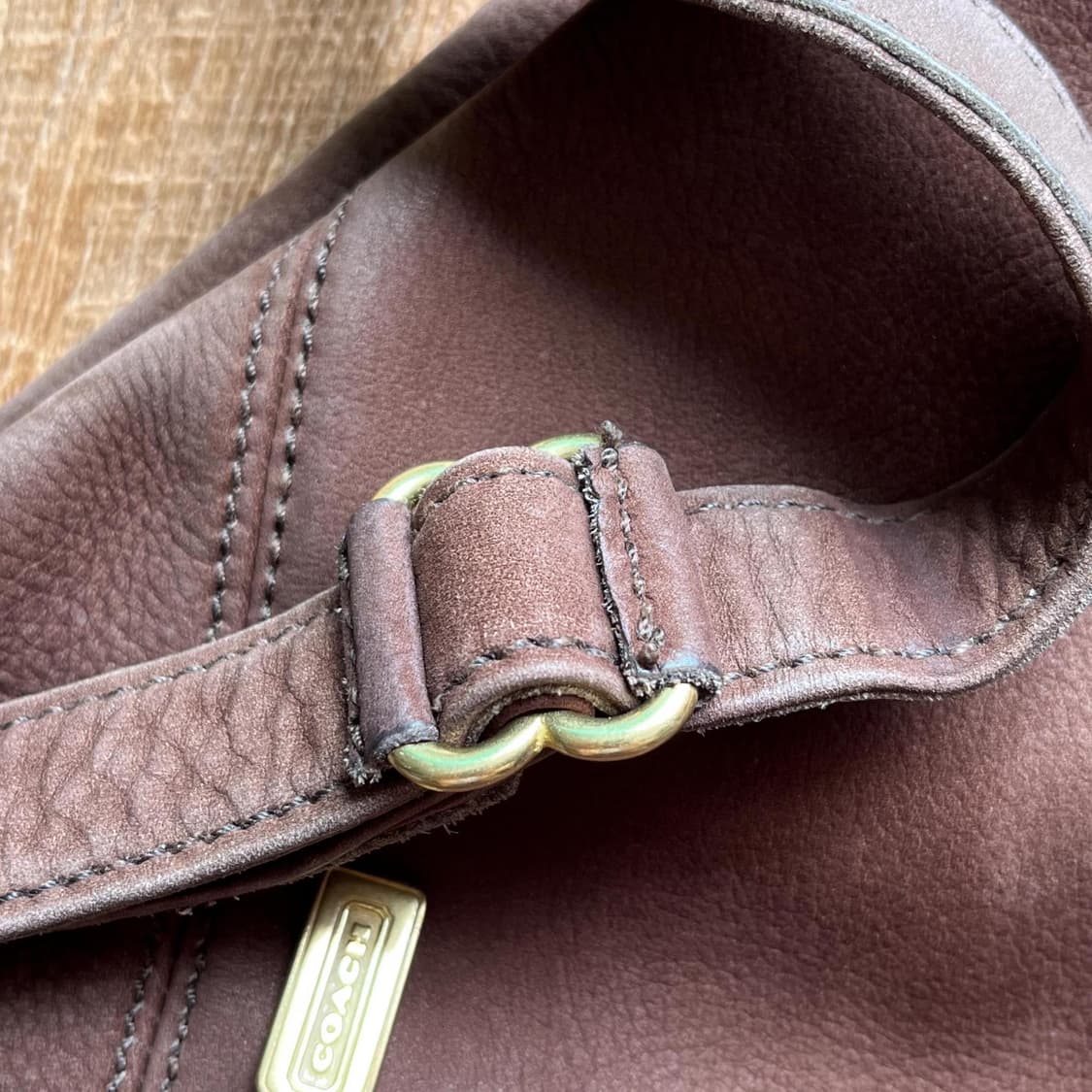 OLD COACH NUBUCK SLING BAG BROWN [USA MADE] 상품이미지5