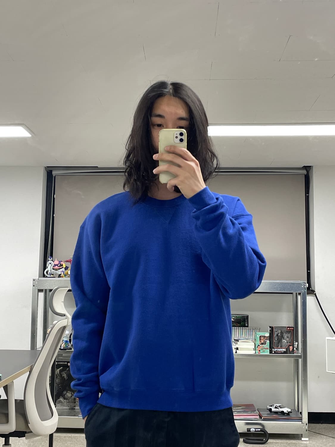 [L] 90s RUSSEL USA 러셀 블랭크 스웻셔츠 크루넥  상품이미지5