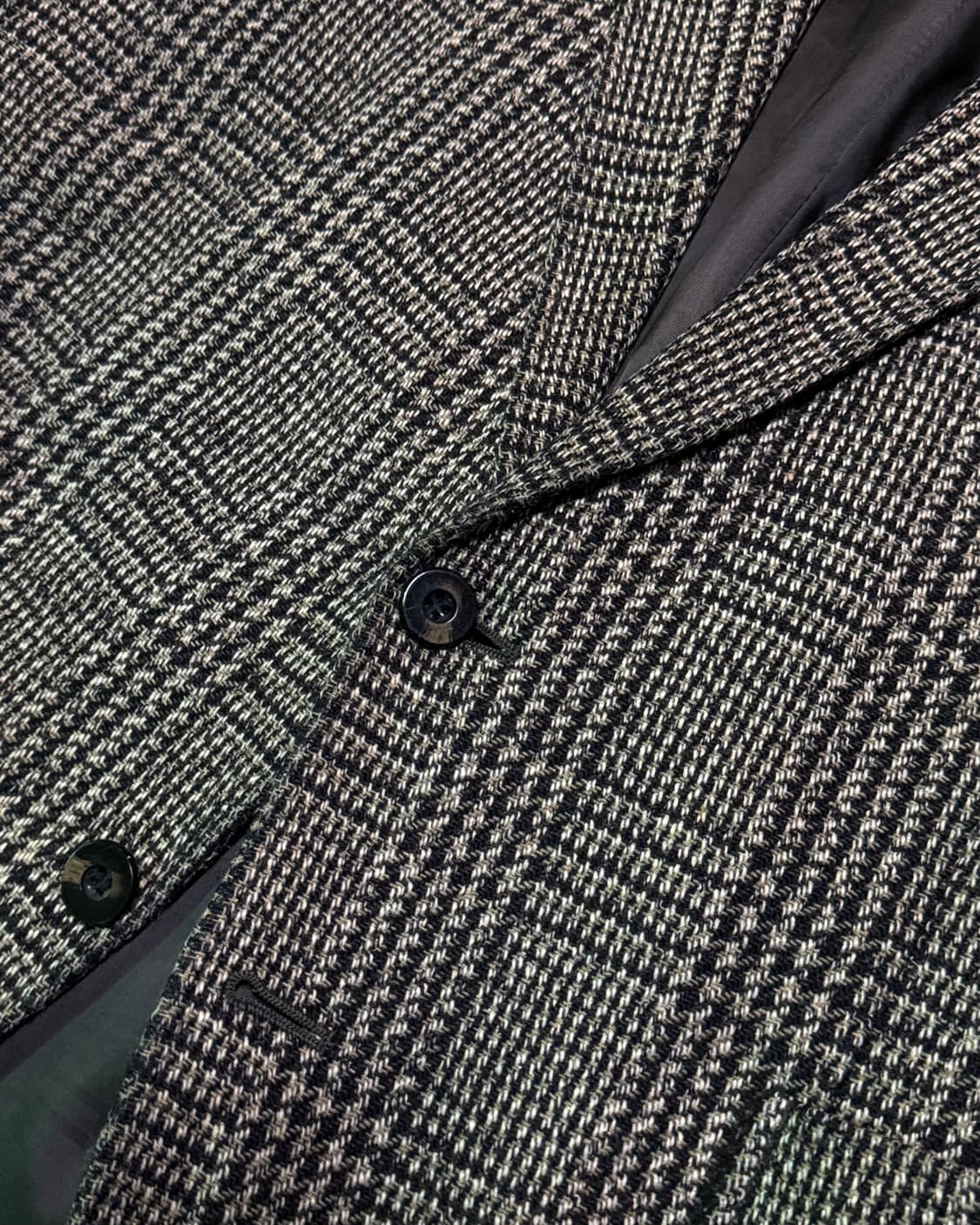 90‘s 빈티지 글렌체크 트위드 자켓 100-103 상품이미지4