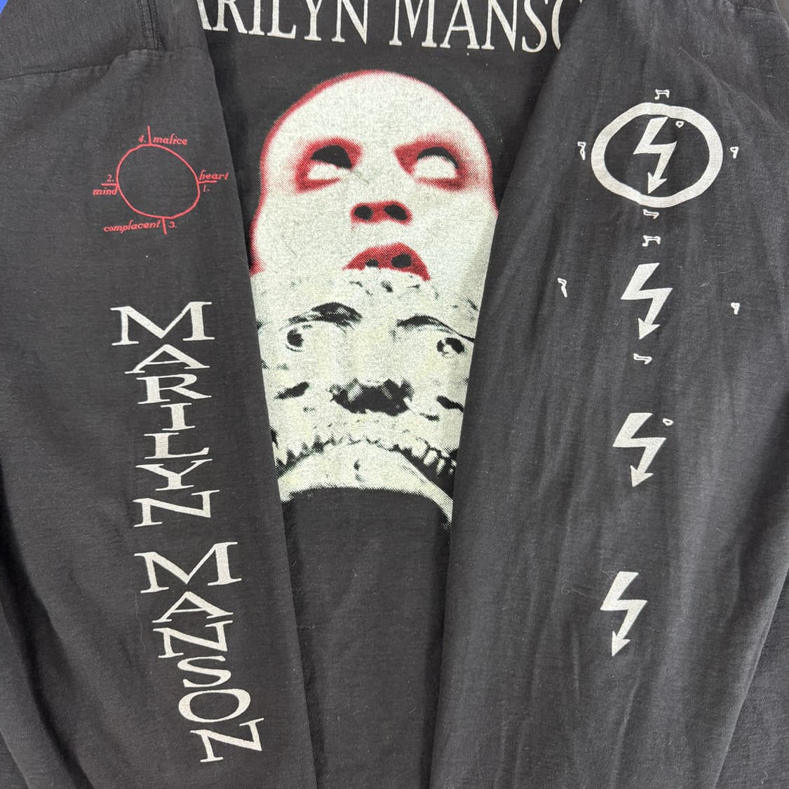 빈티지 90s Marilyn Manson 마릴린 맨슨 롱슬리브 티셔츠 상품이미지6