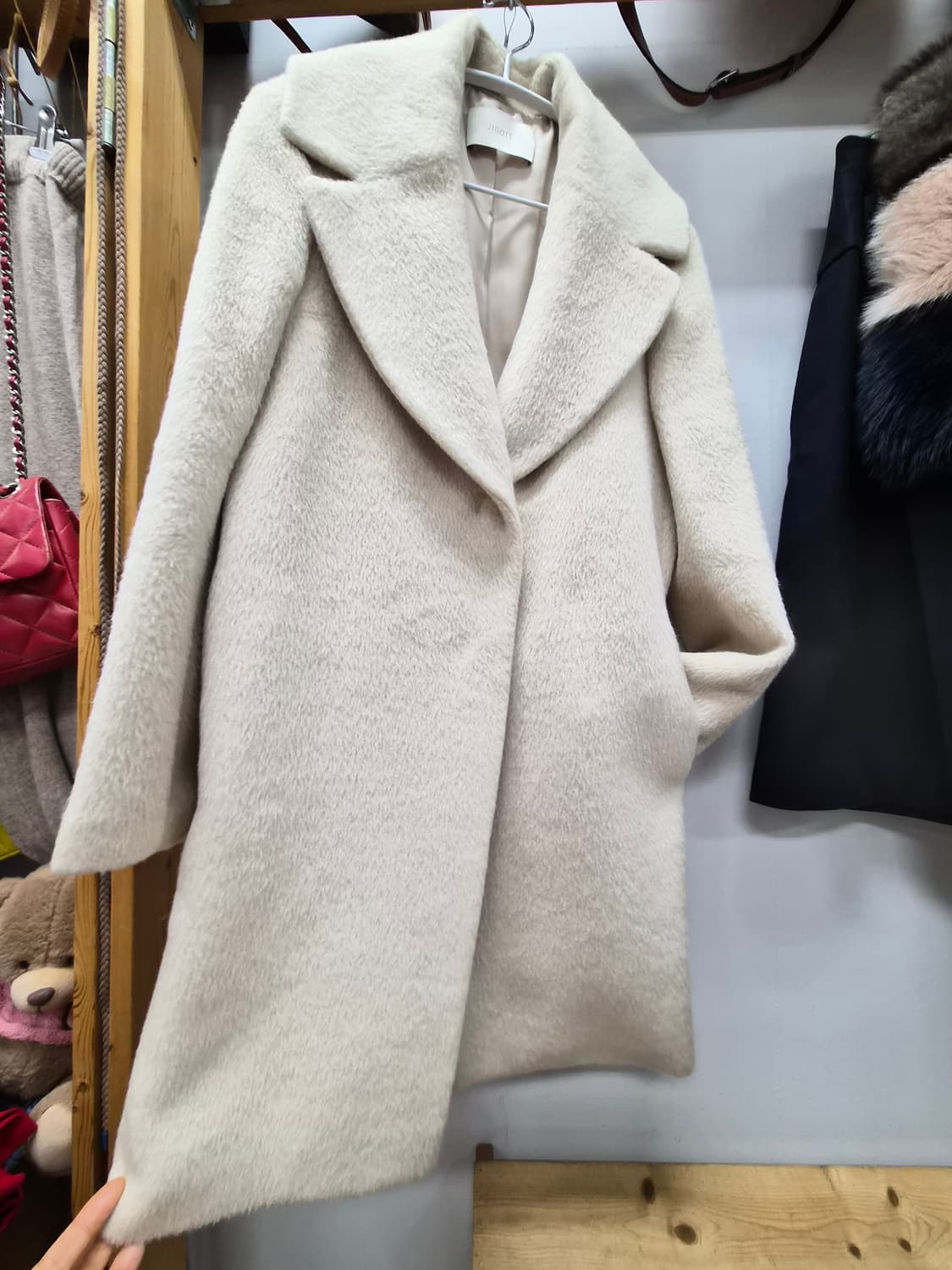 지고트 알파카 아이보리코트 상품이미지2