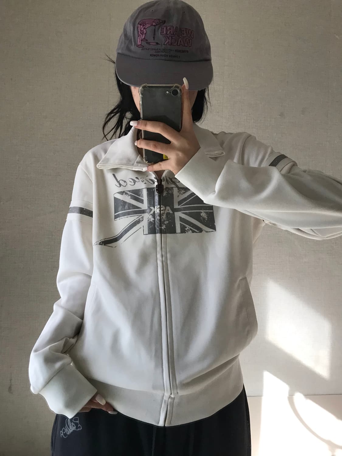 에스크 잉글랜드 화이트 실버 집업 상품이미지4