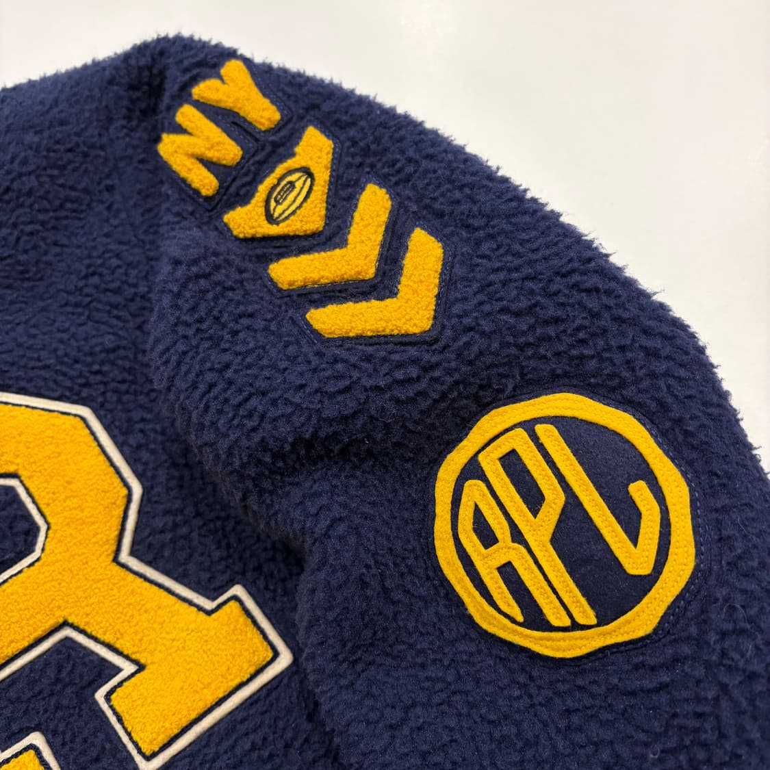 [S] 폴로 랄프로렌 레터맨 블루 NYC 플리스 야구점퍼 B609 상품이미지4