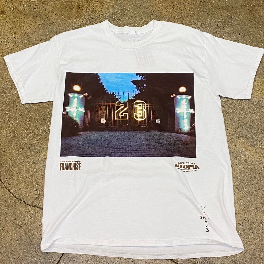 미국 빈티지 트래비스 스캇 23 티셔츠 공식굿즈 반팔티 상품이미지2