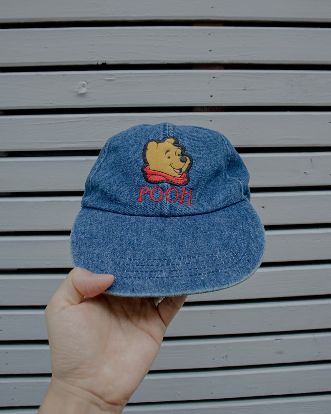 90's Disney Pooh 데님 캡 상품이미지1