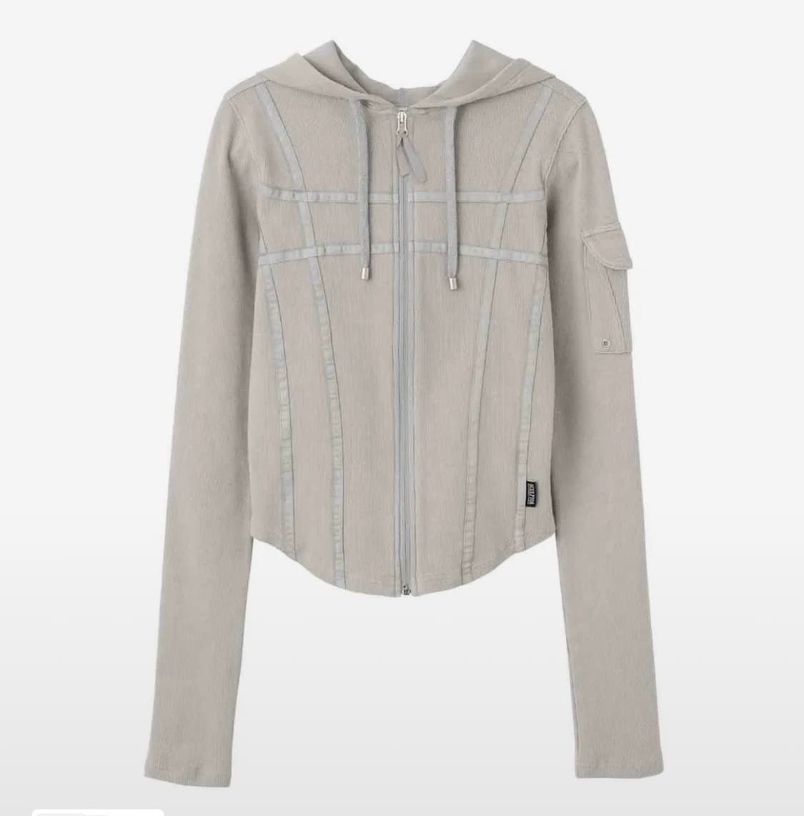 스컬프터 워시드 본디지 후드집업 그레이 상품이미지1