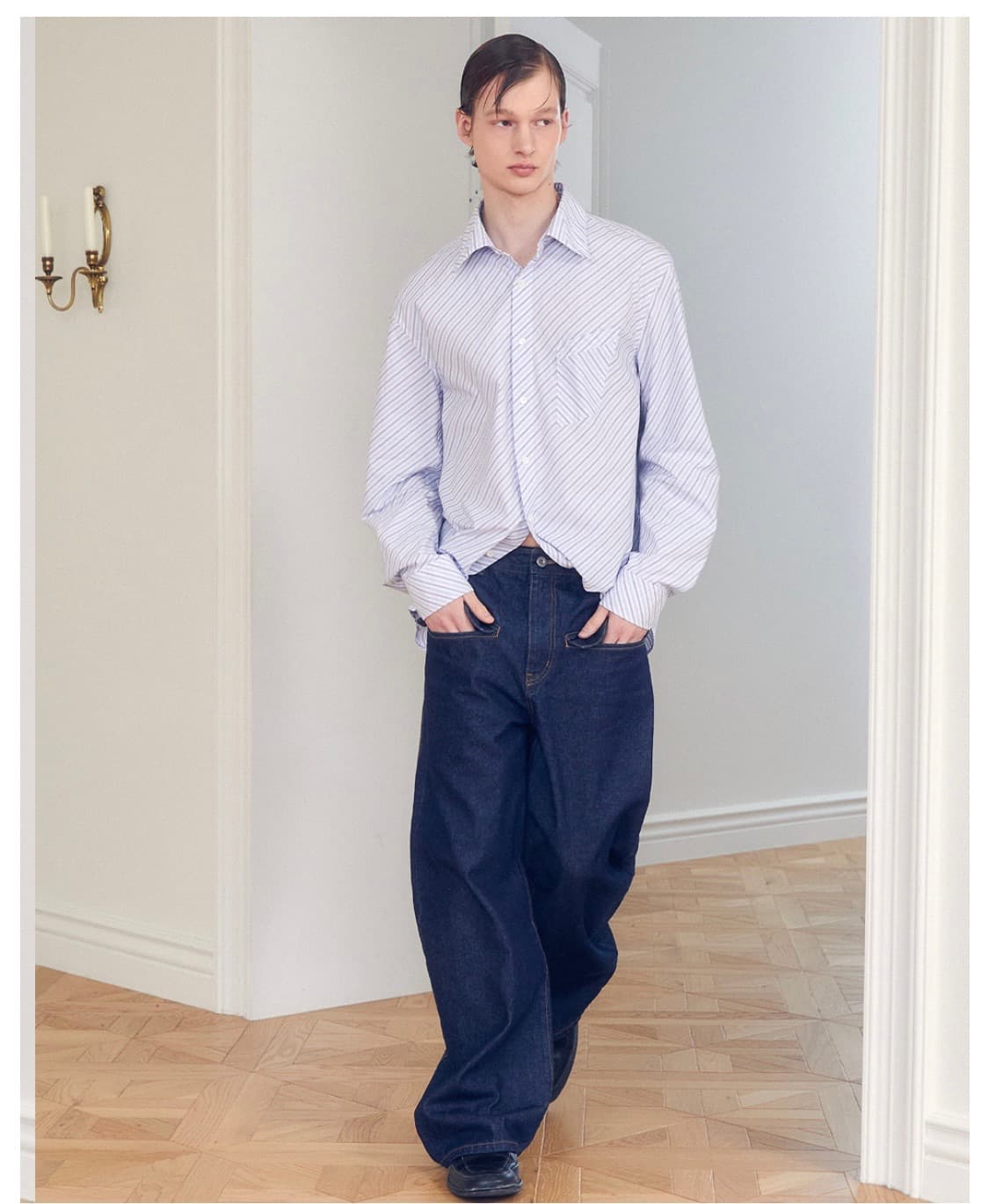 Curved Jeans_Indigo 상품이미지1