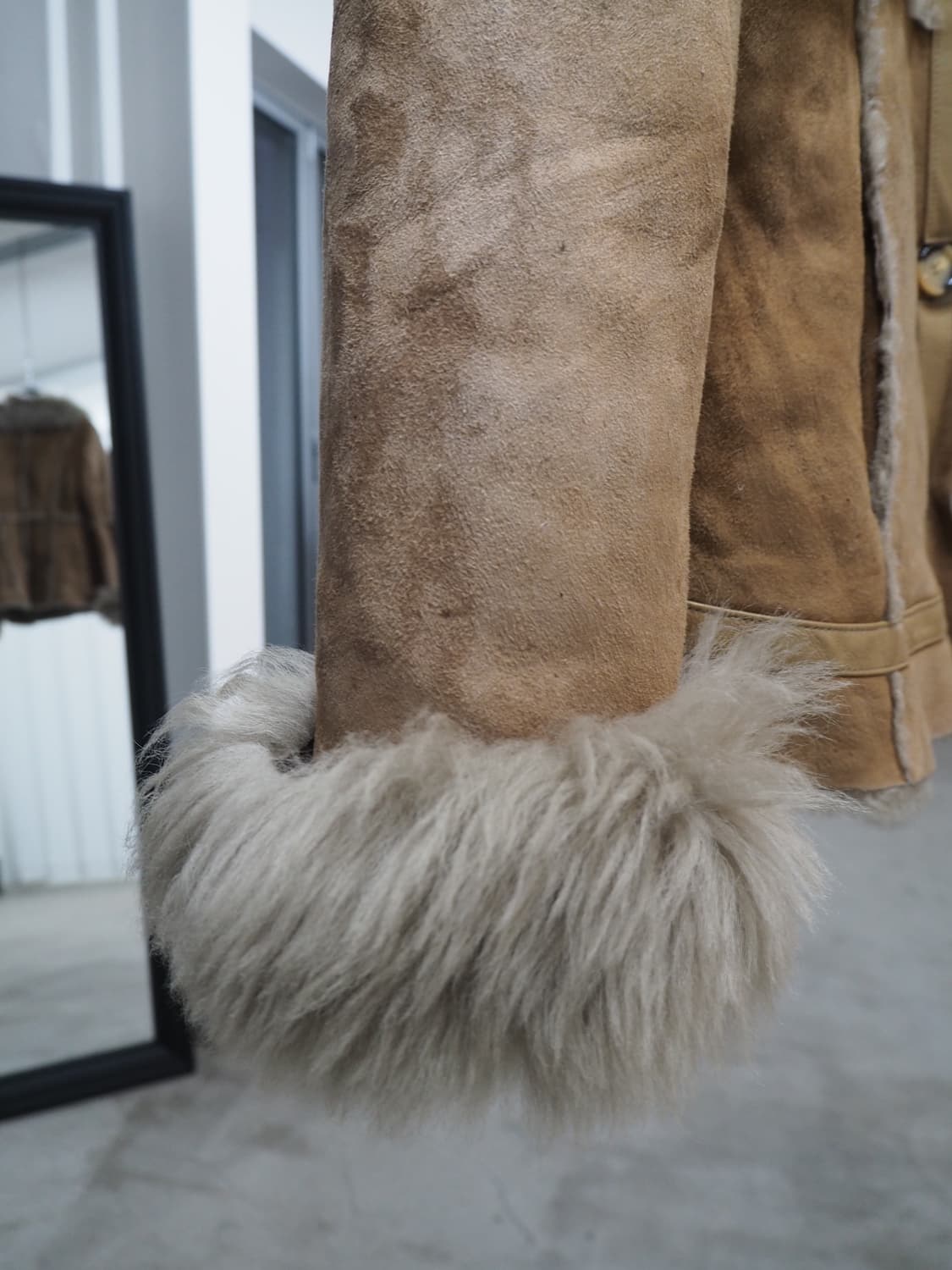 vintage sheepskin shearling jacket  상품이미지4