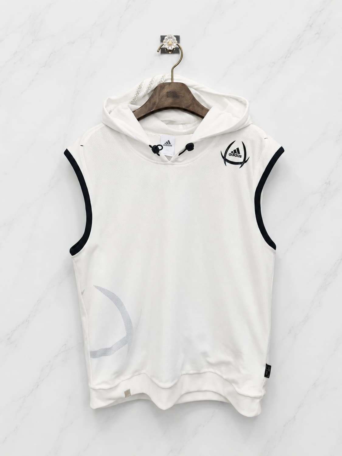 105,XL)) adidas 아디다스 후드 조끼 ! 깔끔해서 예뻐요~ 상품이미지1