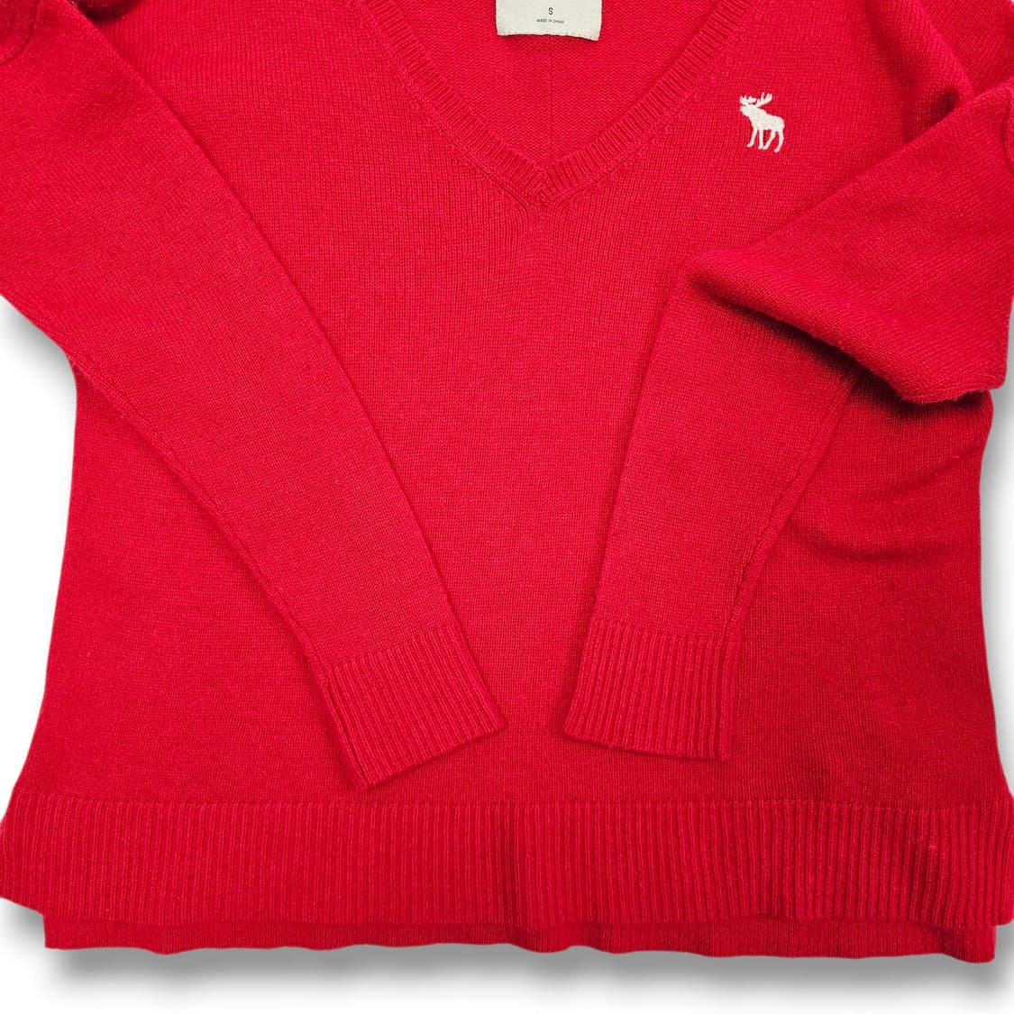 S Abercrombie & Fitch 브이넥 니트 스웨터 상품이미지5