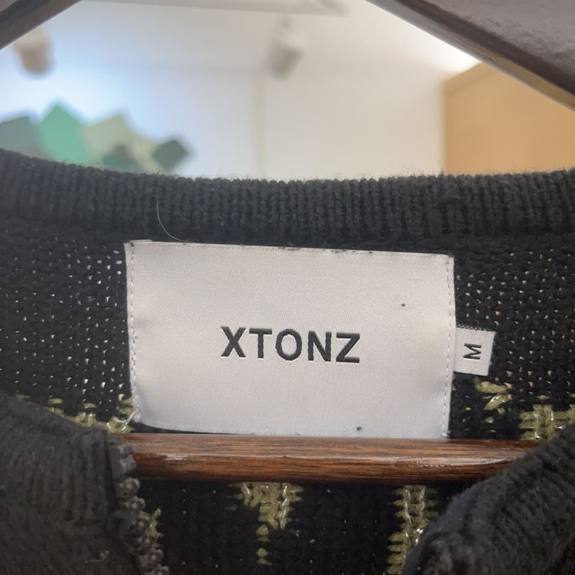 엑스톤즈 스트릿 셀즈 오버핏 투웨이 니트 집업 가디건 M C08695 상품이미지5