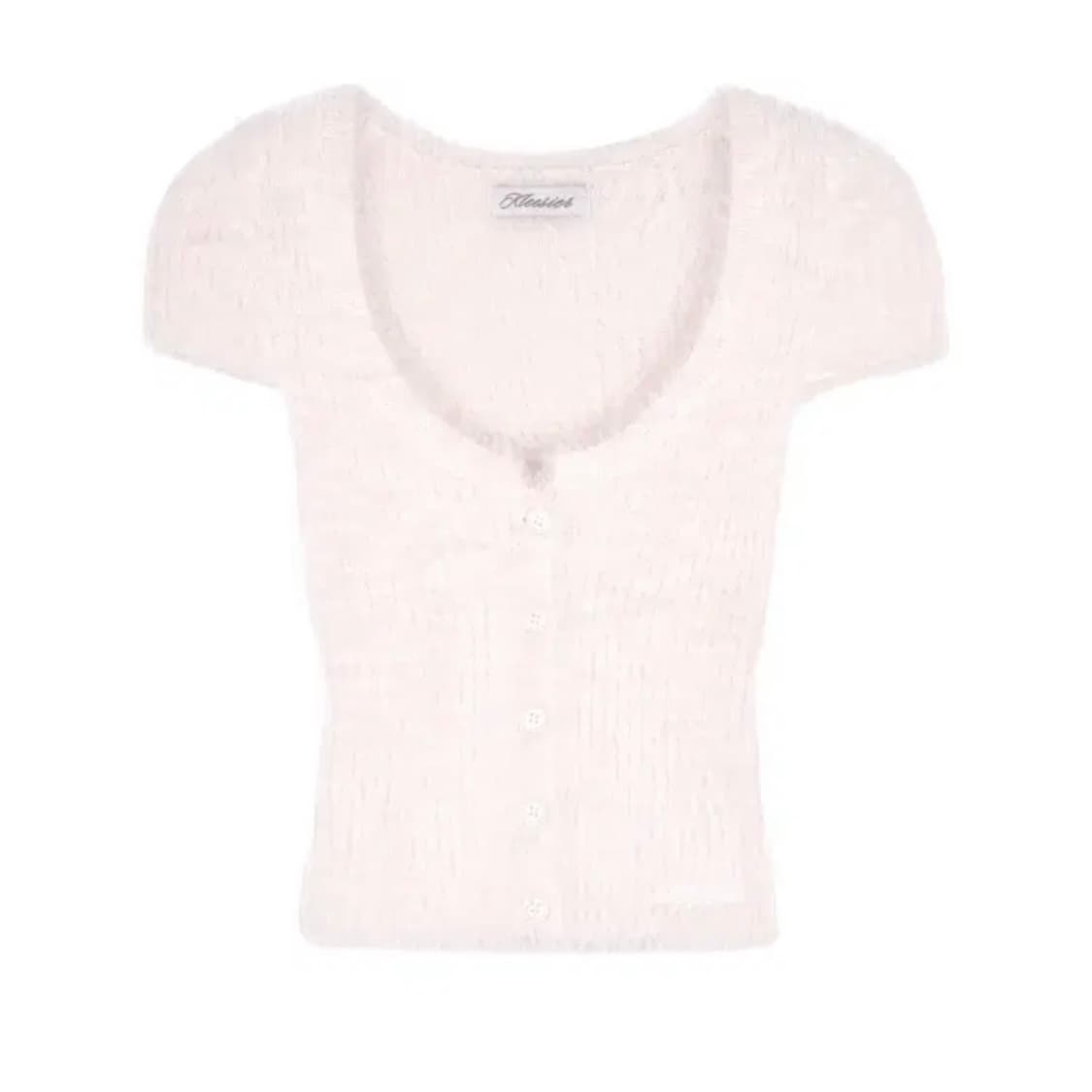 클리시어 코튼캔디 퍼 가디건 상품이미지1