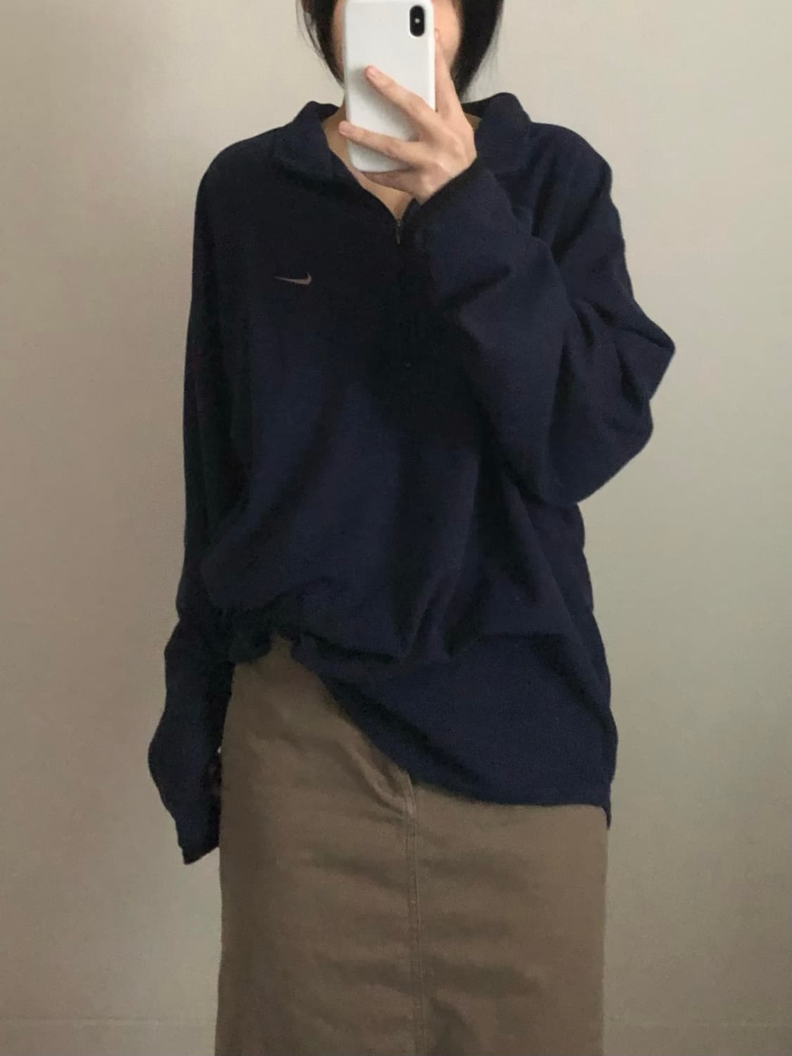 나이키 반집업 플리스 맨투맨 상품이미지1