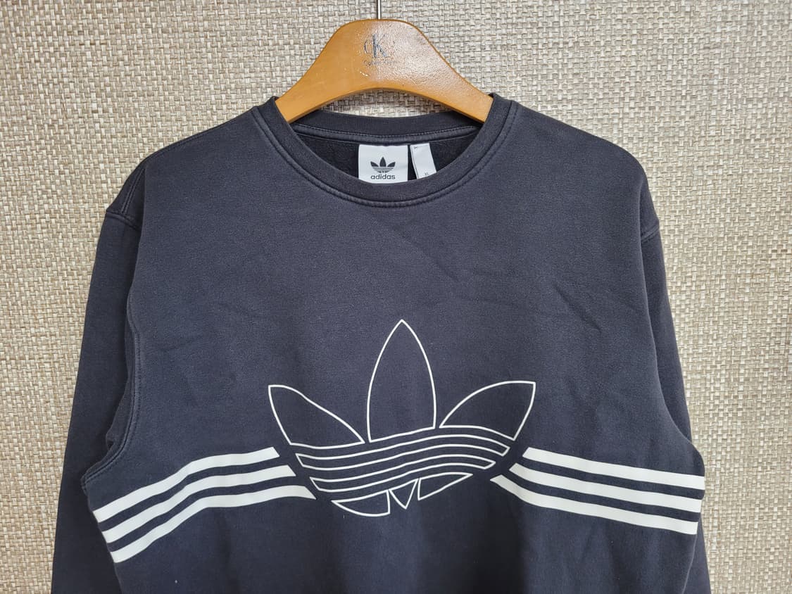 Xl 105사이즈 아디다스 기모 맨투맨 빅로고 상품이미지2