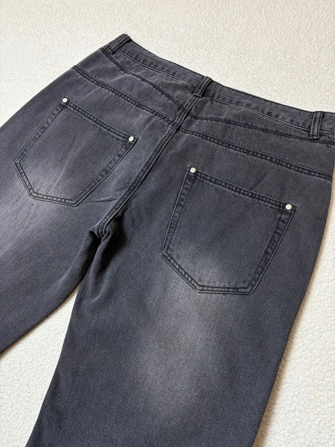 낫포너드 커브드 워싱 스트레이트 데님 팬츠 PN6630 상품이미지5