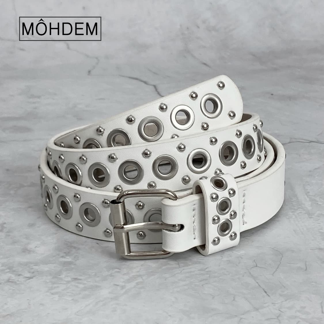 [Unisex] 스터드 아일렛 벨트 상품이미지2