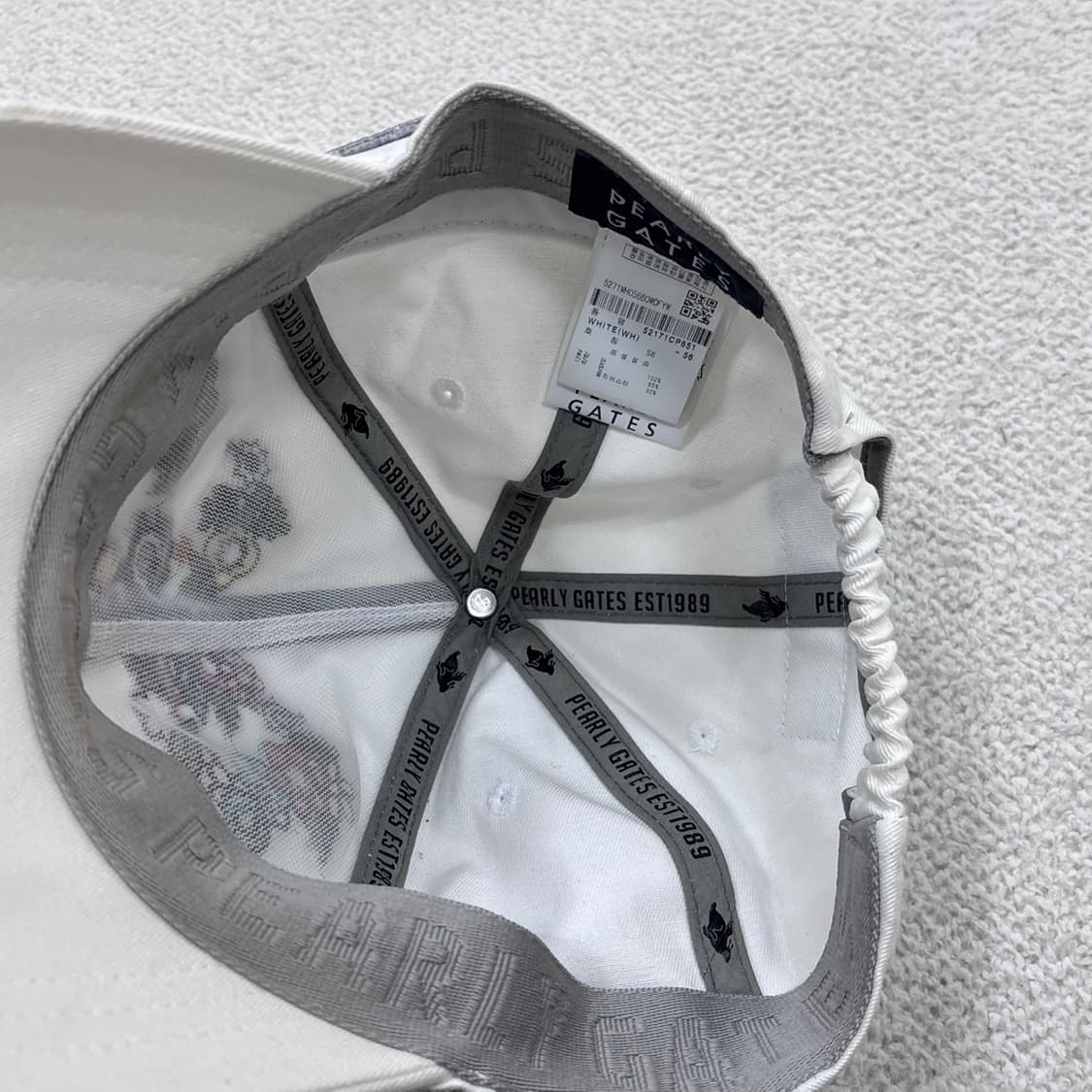 F 파리게이츠 꽃 자수 화이트 볼캡 0406E 상품이미지6