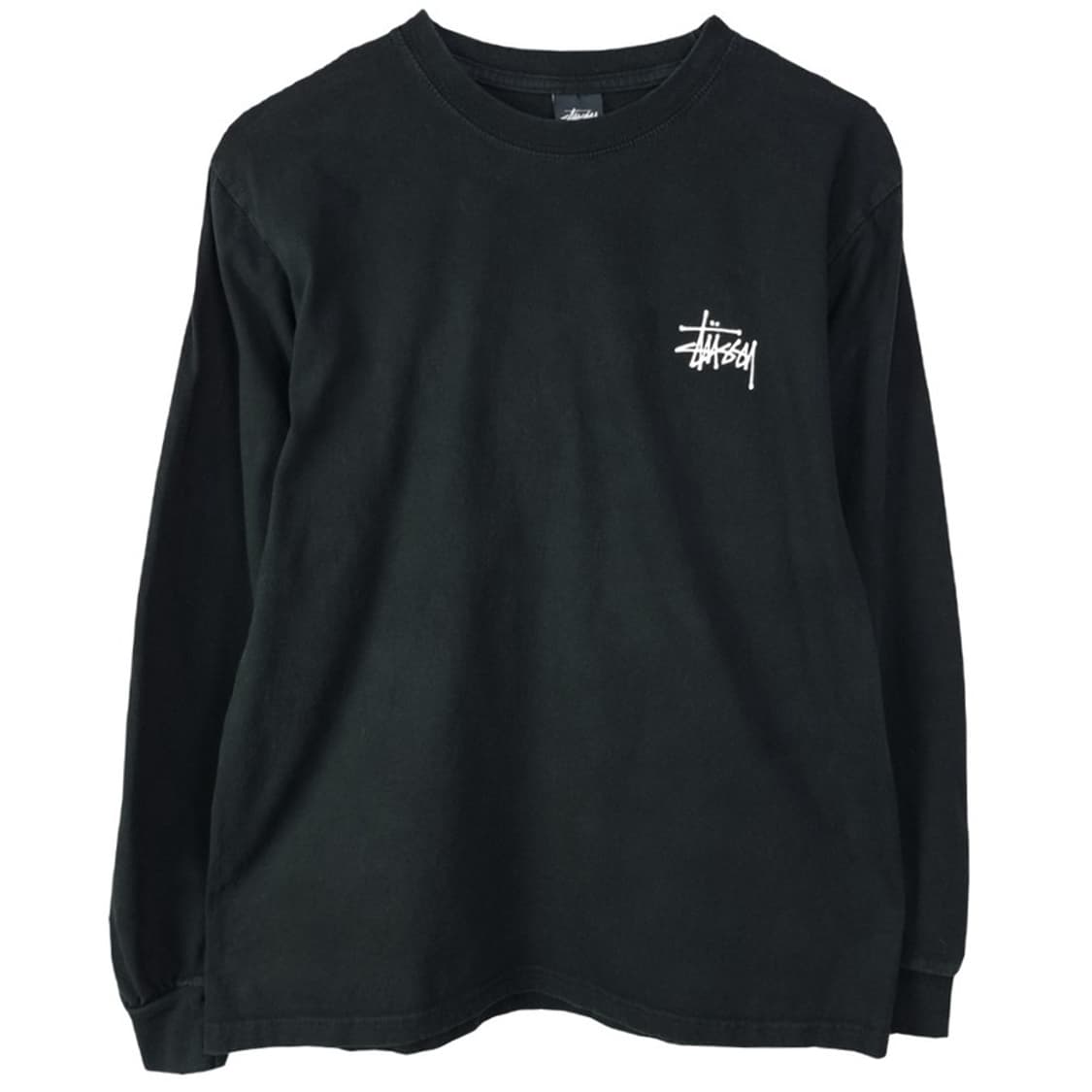 [스투시] 베이직 빅로고 프린팅 롱슬리브 긴팔티 블랙 P01632 상품이미지2