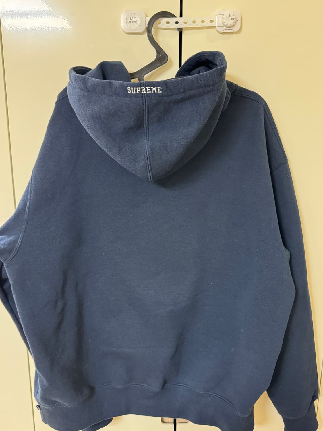 슈프림 네이비 후드티/M 상품이미지3