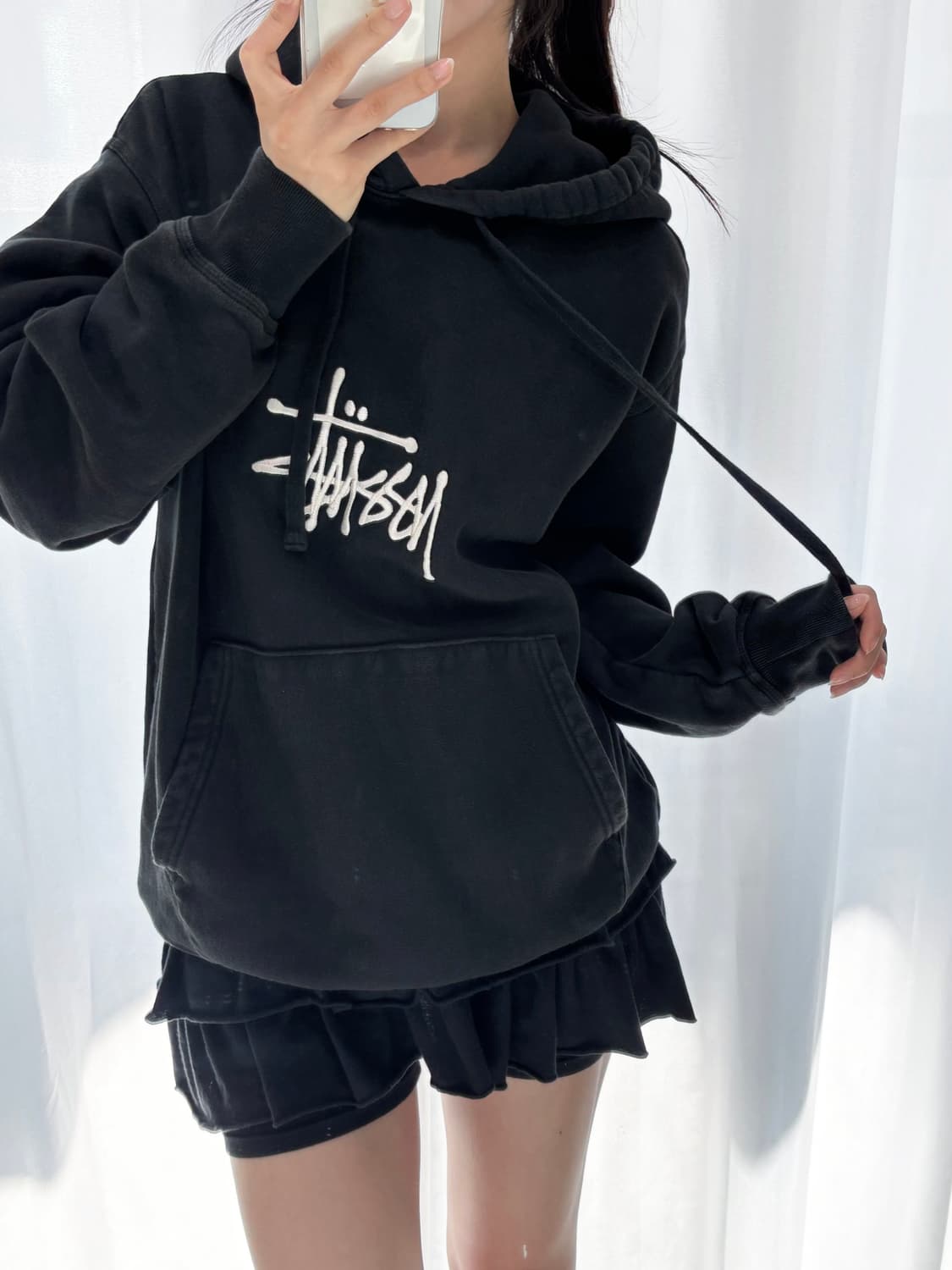 Stussy 스투시 블랙 후디 상품이미지3