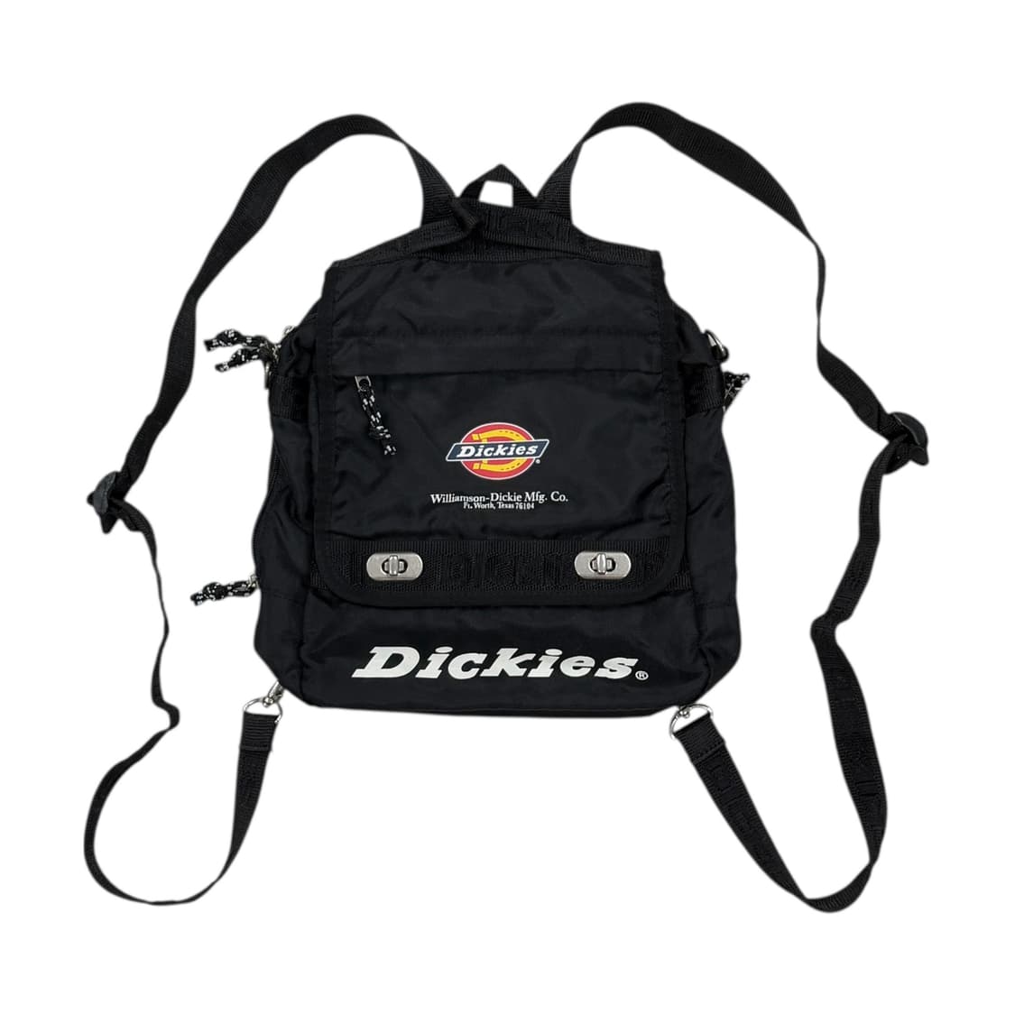 디키즈 빈티지 스펠로고 Y2K 버클 백팩 가방 블랙 상품이미지1