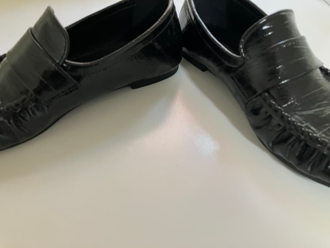 심플 링클 플랫로퍼 (블랙) 상품이미지5