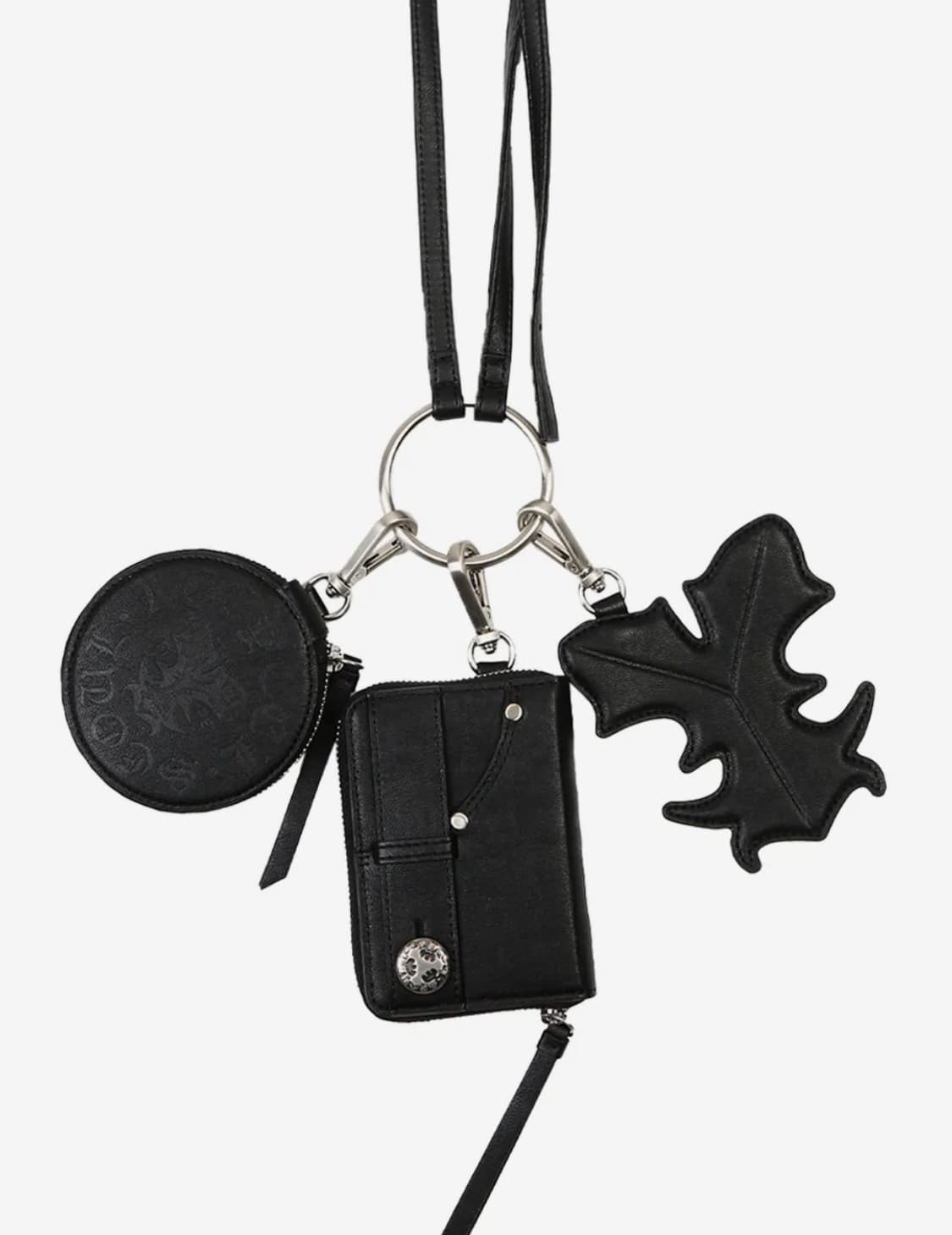 YEEL)SYMBOL TRIPLE WRISTLET WALLET BLACK 상품이미지1