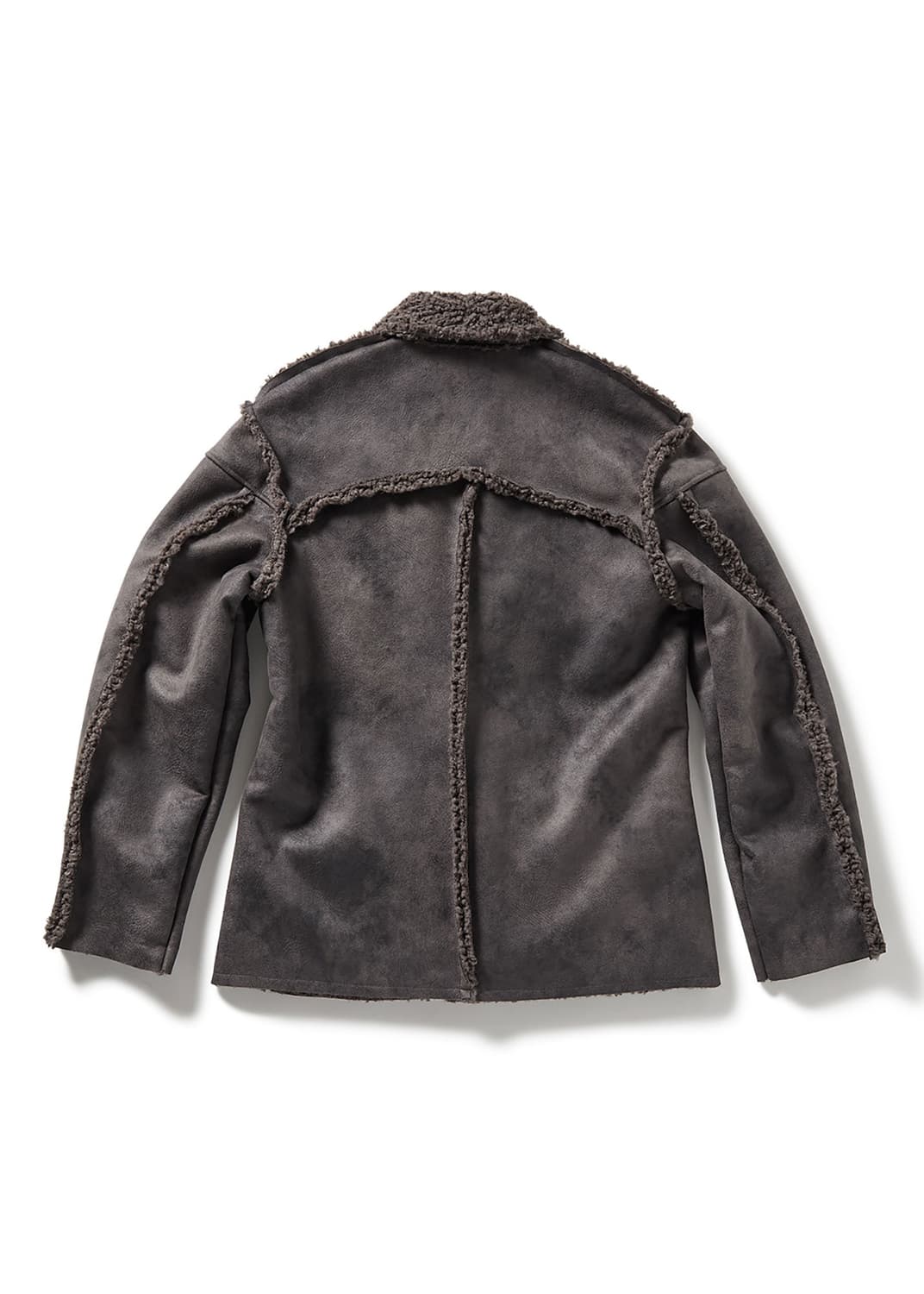 F/ PERVERZE 퍼버즈 컷라인 무스탕 자켓 상품이미지4