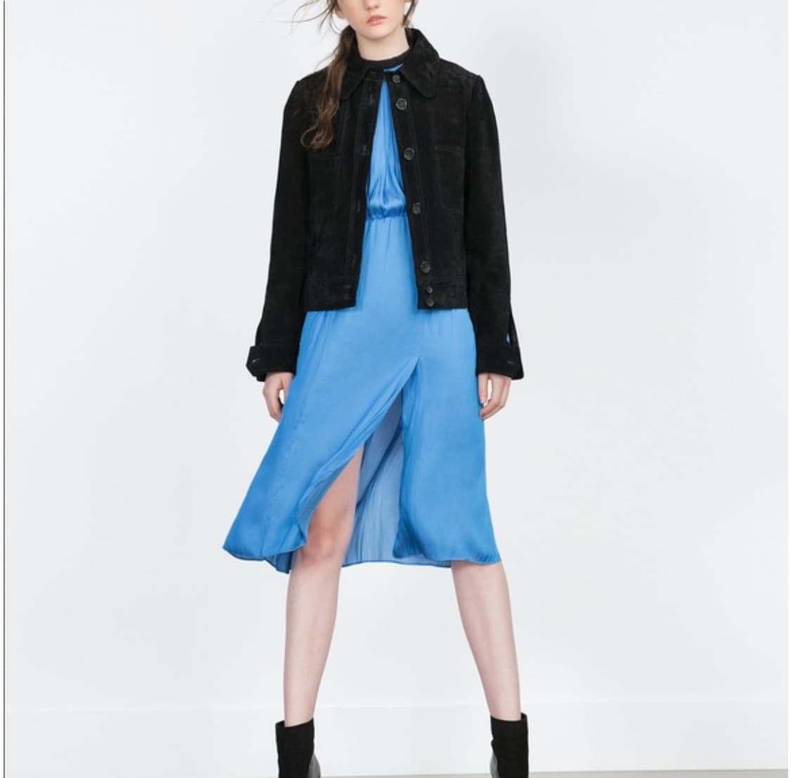 자라 스웨이드 자켓 m 상품이미지2