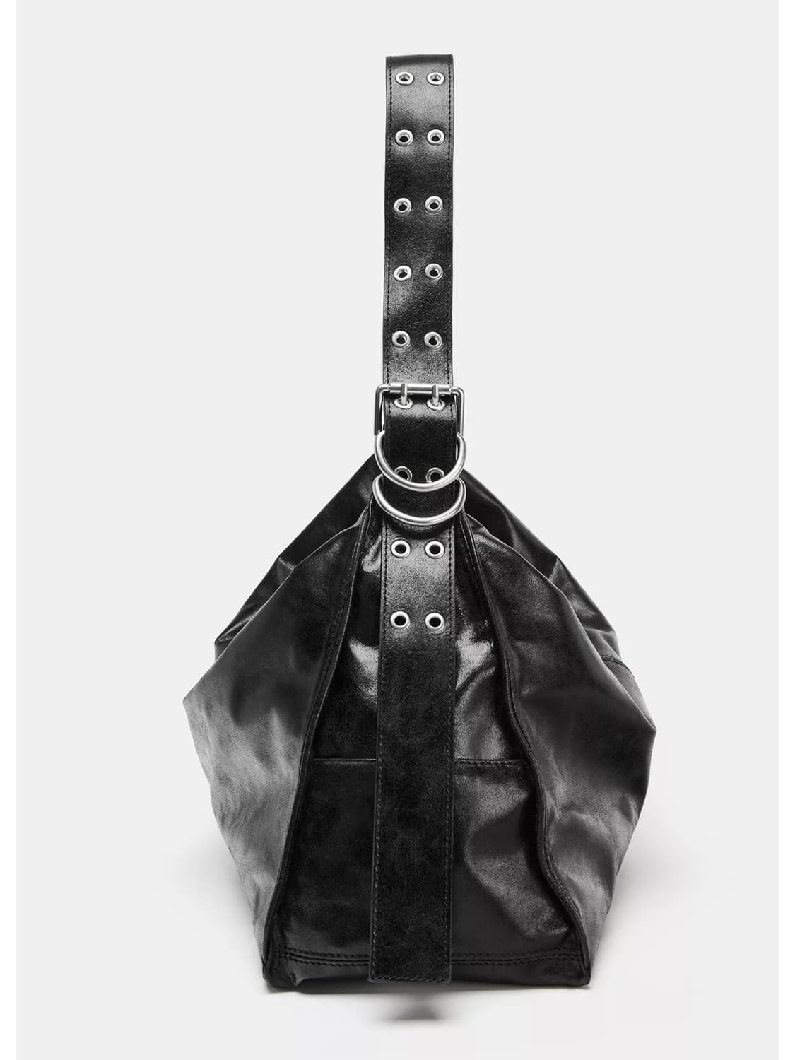 자라 메탈 아일렛 맥시 버킷백 레더 버튼 보부상 상품이미지3